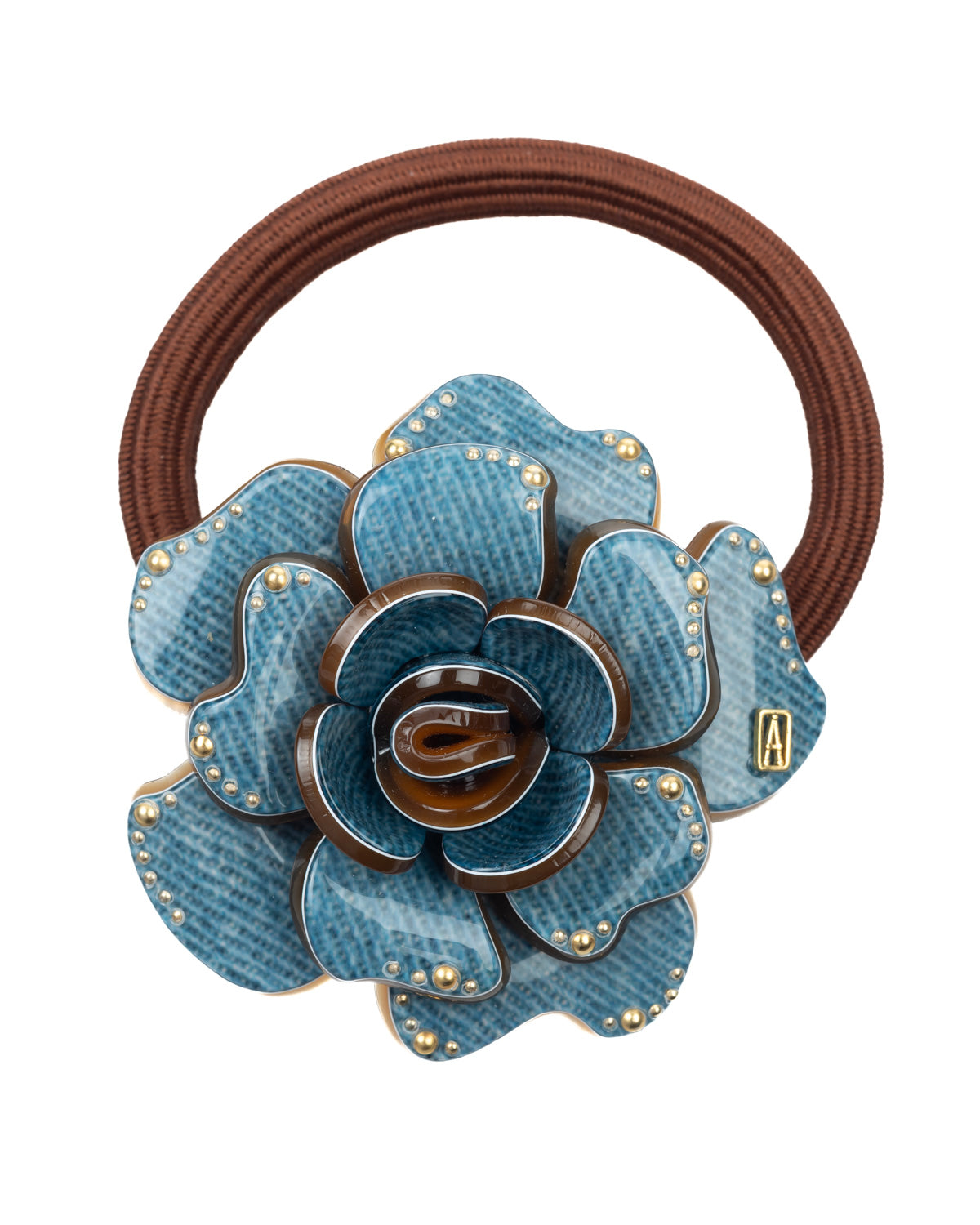 ALEXANDRE DE PARIS West Camelia Acetate Hair Tie