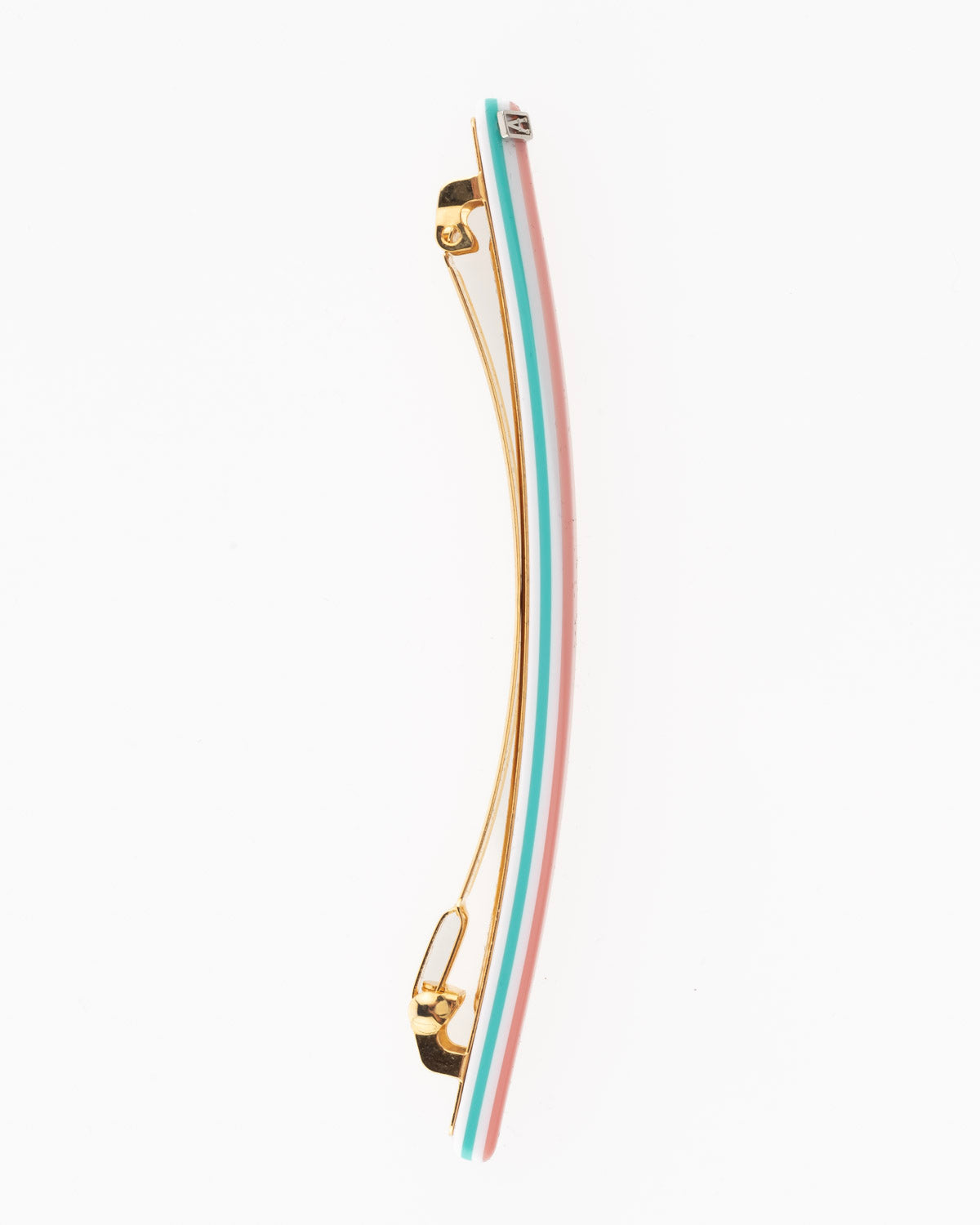 ALEXANDRE DE PARIS Thin Stripes Acetate Barrette