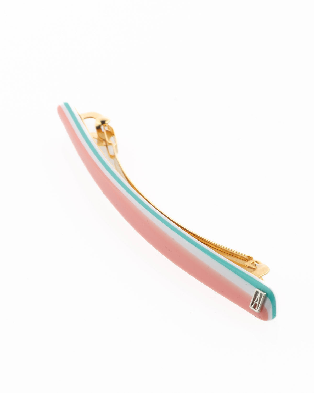 ALEXANDRE DE PARIS Thin Stripes Acetate Barrette