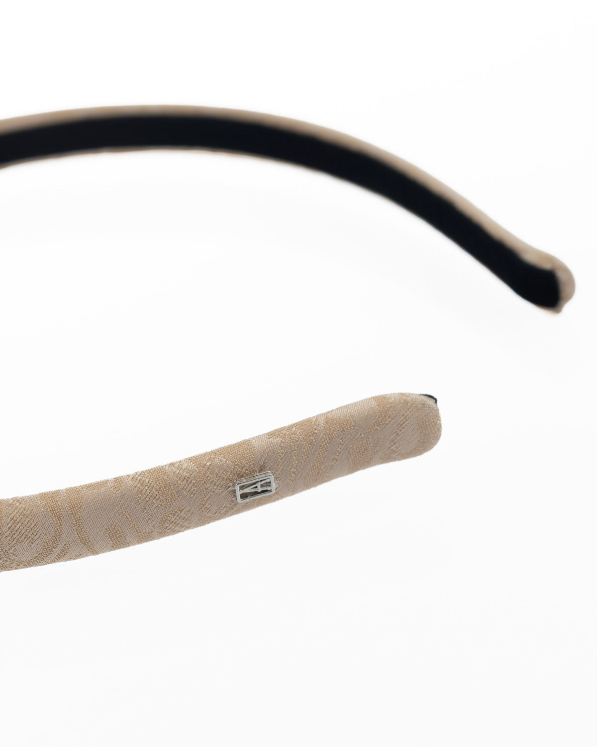 ALEXANDRE DE PARIS Thin Amaretto Silk Headband
