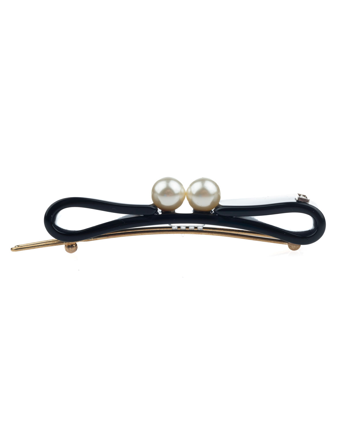 ALEXANDRE DE PARIS Champs Elysees Acetate and Pearl Side Barrette