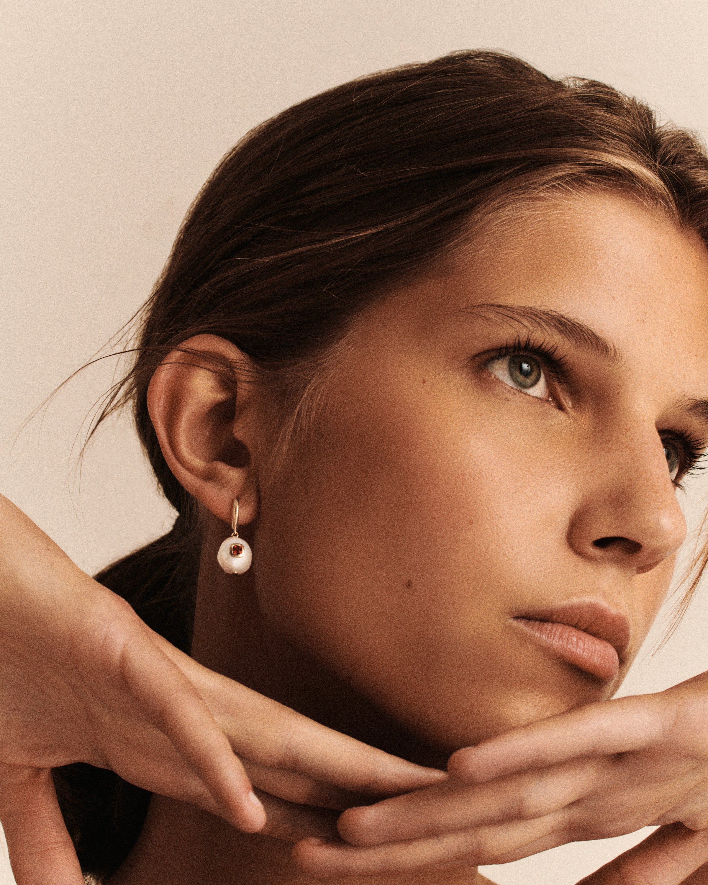 PASCALE MONVOISIN Single Pearl Eddie Earring