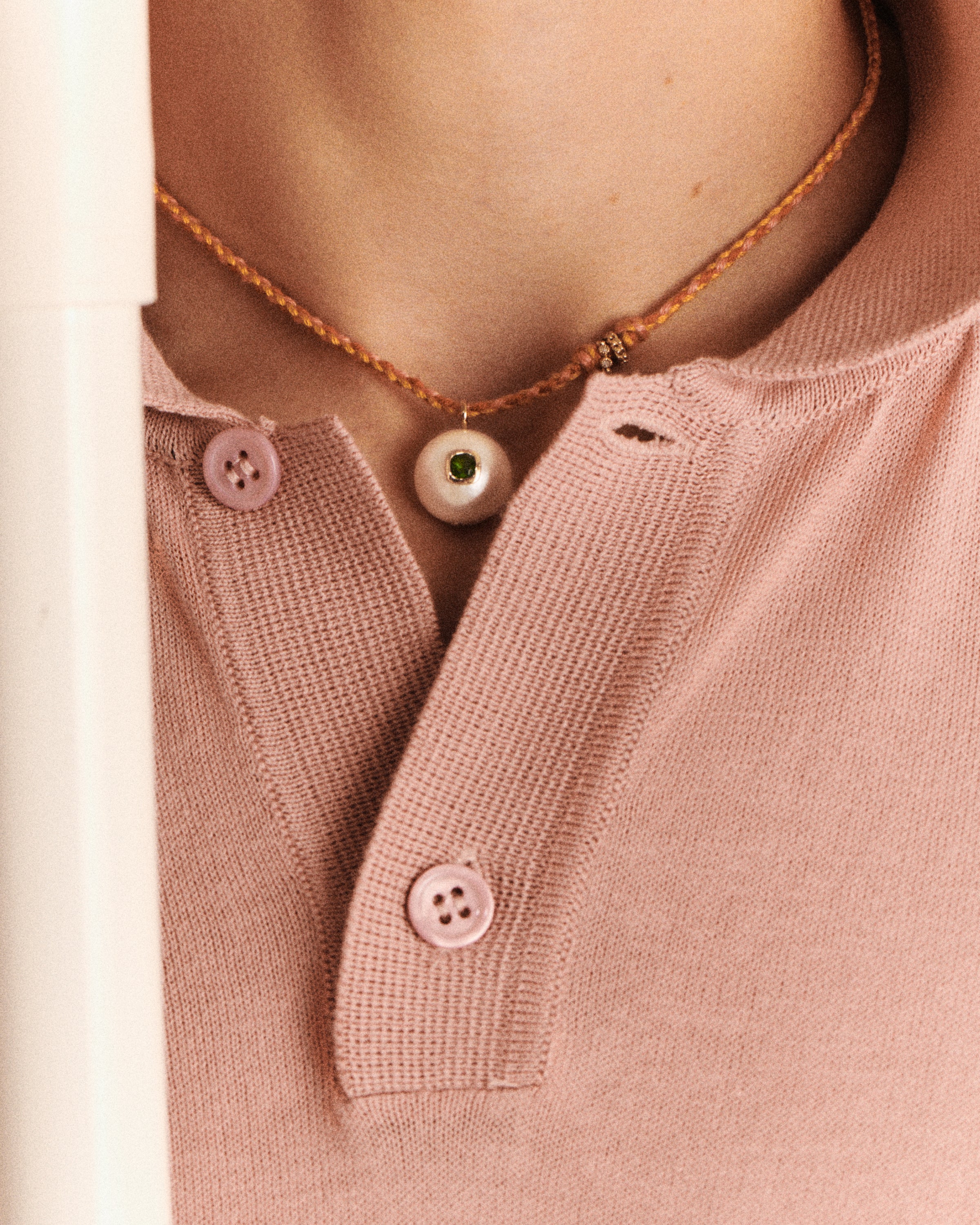 PASCALE MONVOISIN Necklace EDDIE Diopside stone