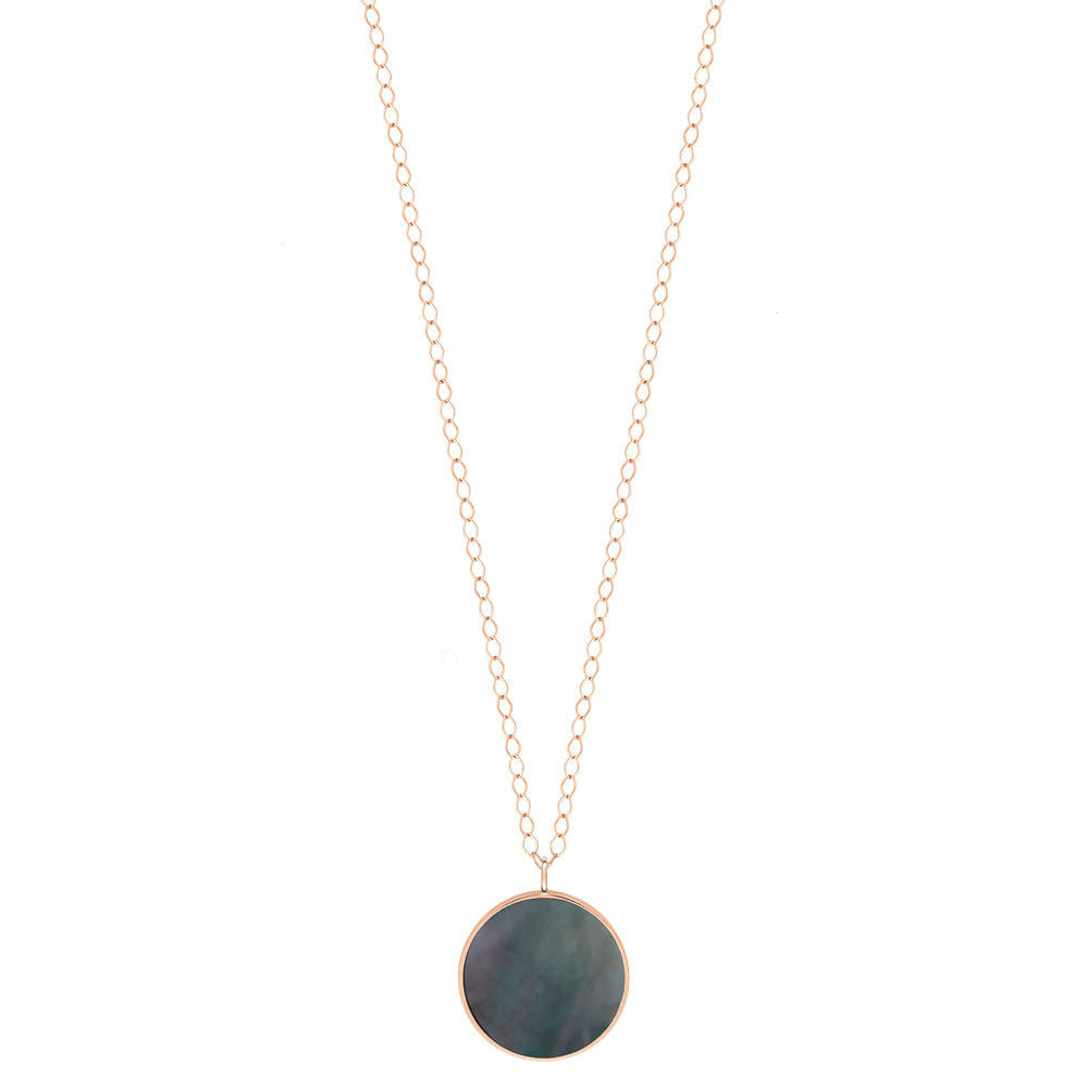 GINETTE NY Jumbo ever black mop disc on chain