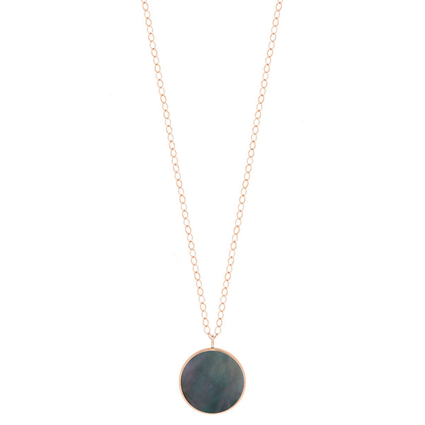 GINETTE NY Jumbo ever black mop disc on chain