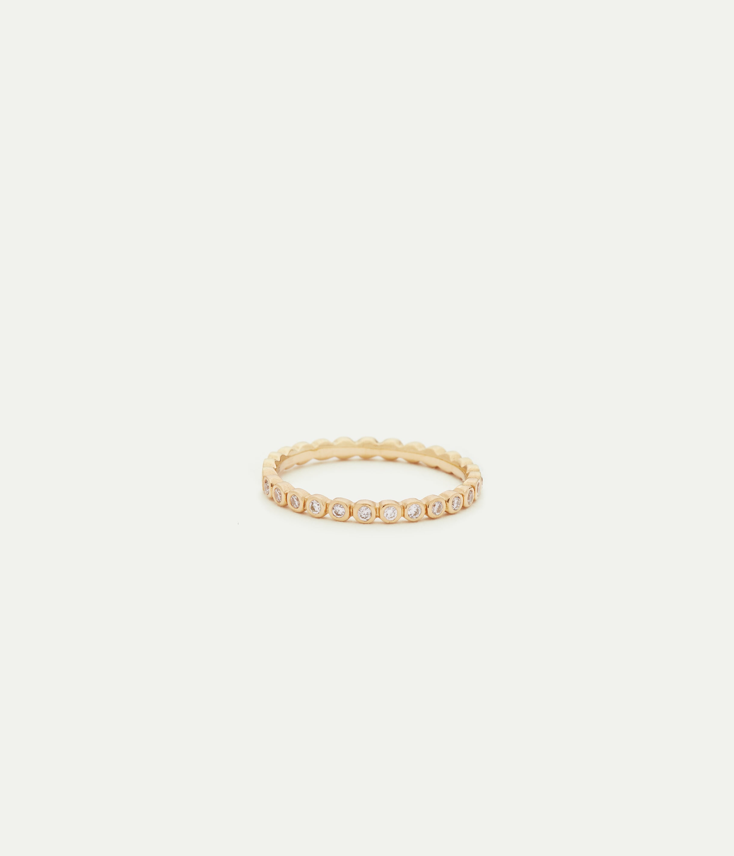 WE BY WHITE BIRD, Yellow Gold Estelle Diamonds Ring