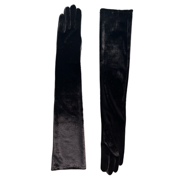 AGNELLE Glamour Velvet Gloves Arm Length