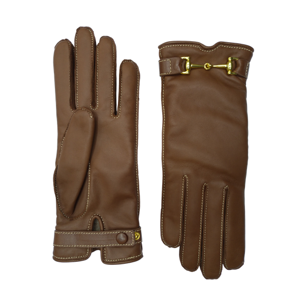 AGNELLE Greco leather gloves