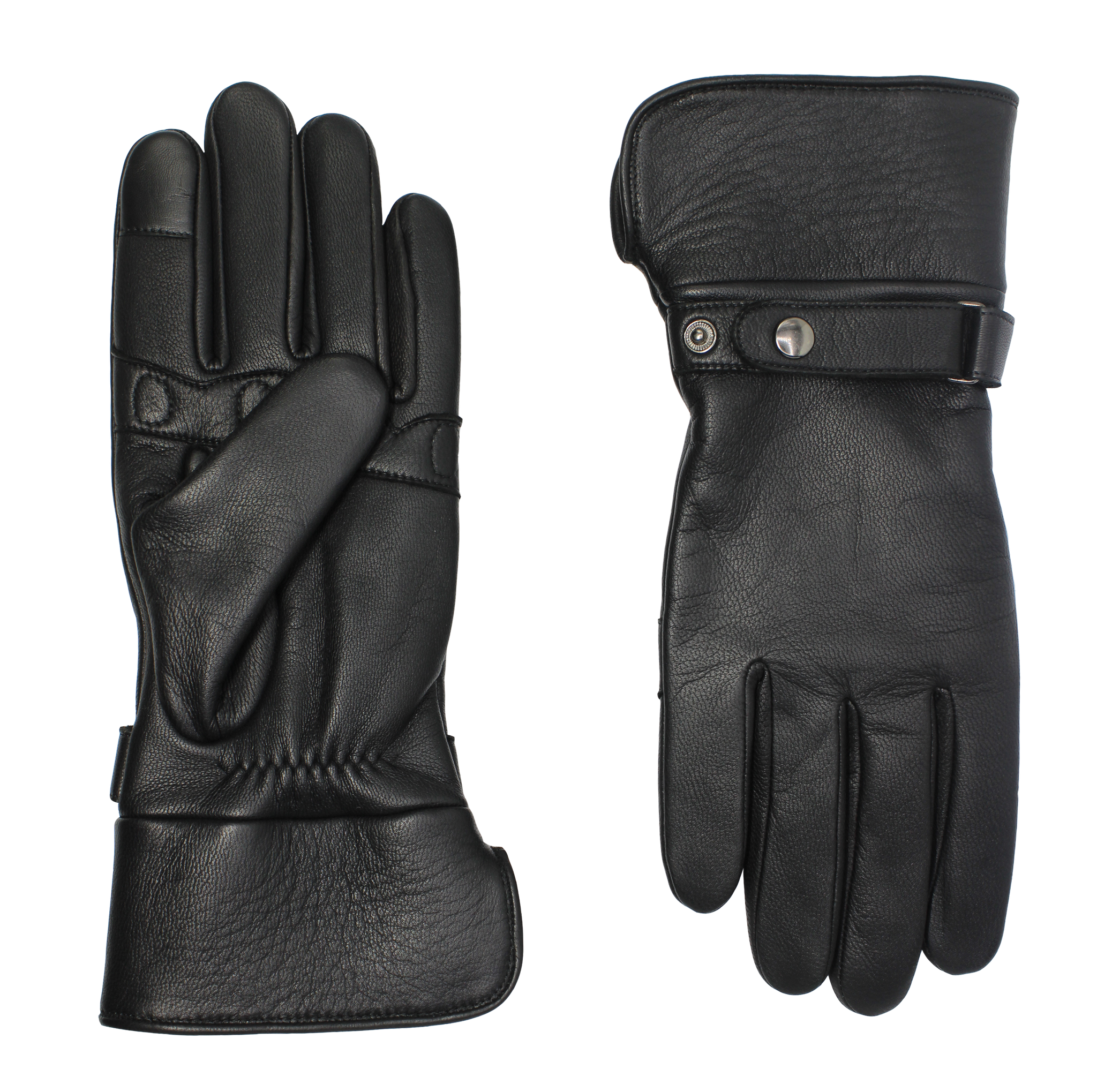 AGNELLE Hooper Alpaca Lined Goat Leather Men Gloves