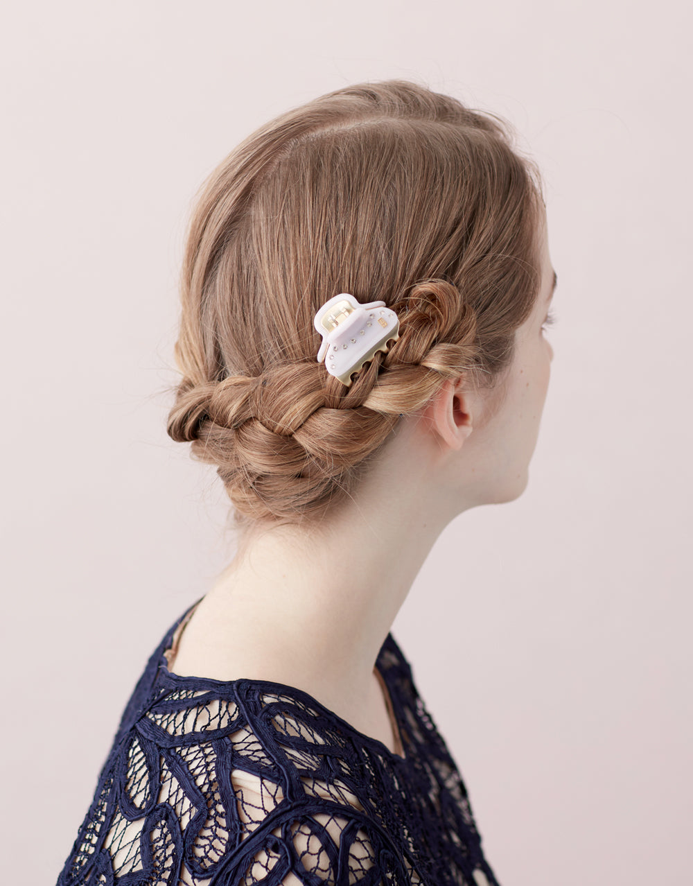 Alexandre de Paris Vendome Small Crystal Hair Claw Clip