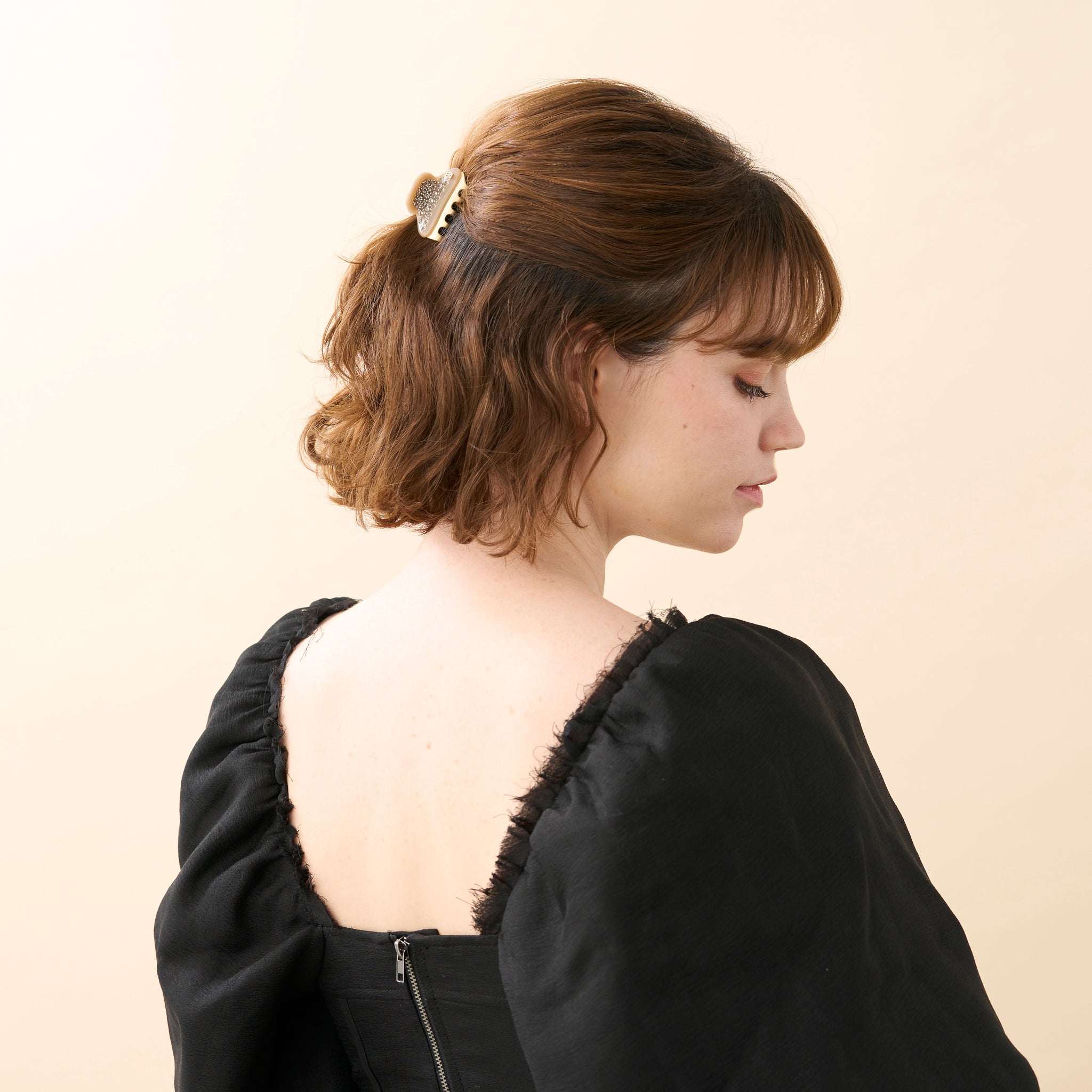 ALEXANDRE DE PARIS Vendome Small Crystal Hair Claw Clip