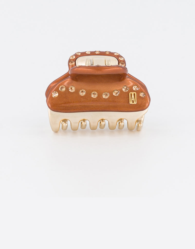 ALEXANDRE DE PARIS Small Swarovski Crystal Studded Jaw Hair Clip