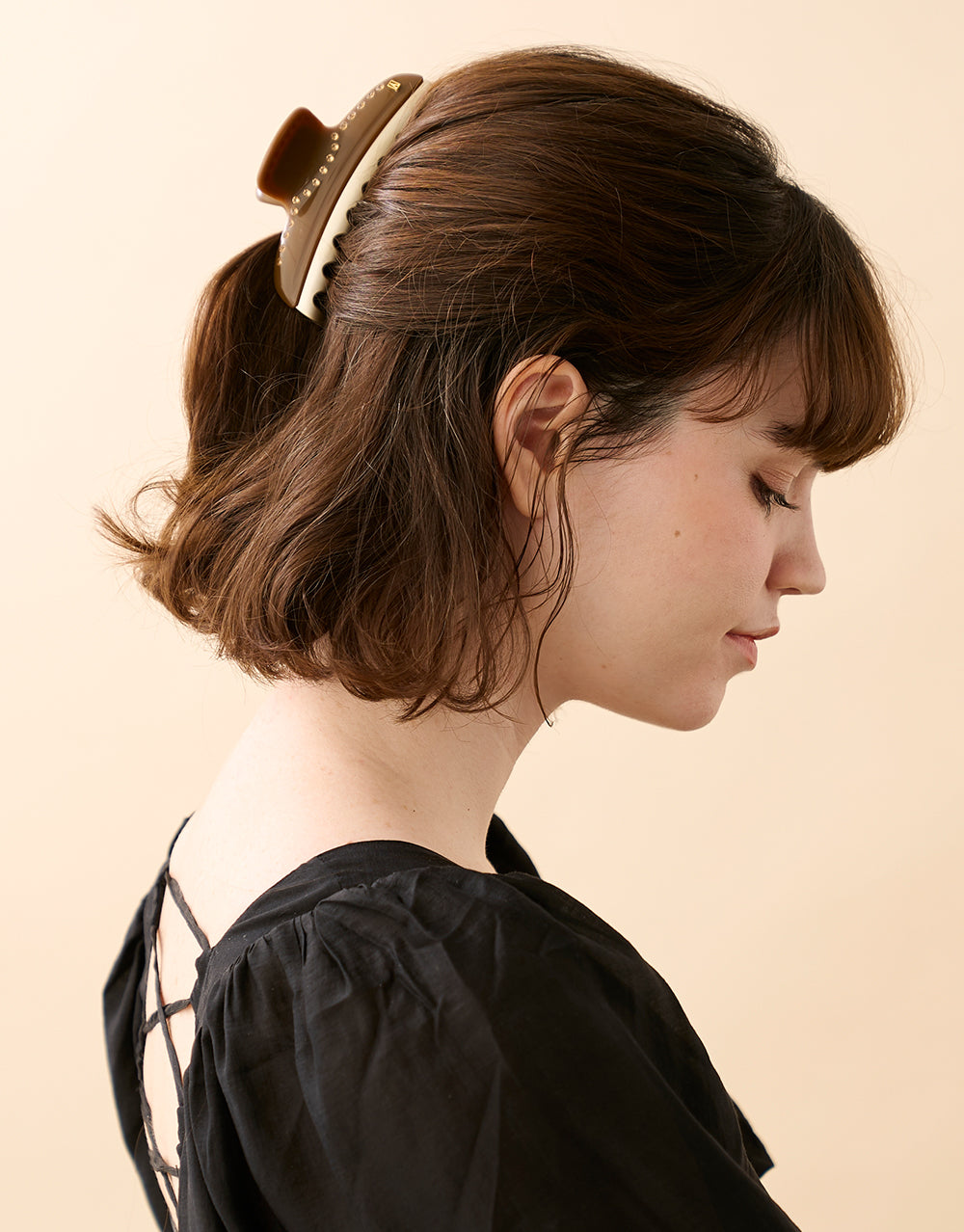 ALEXANDRE DE PARIS Autumn Swarovski large Vendome hair claw clip