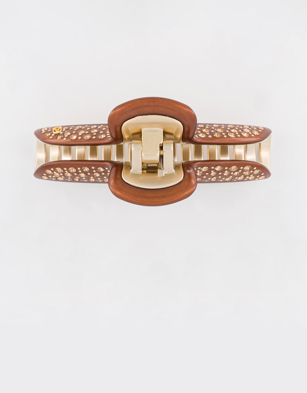 ALEXANDRE DE PARIS Gold-Plated Crystal-Embellished Claw Hair Clip