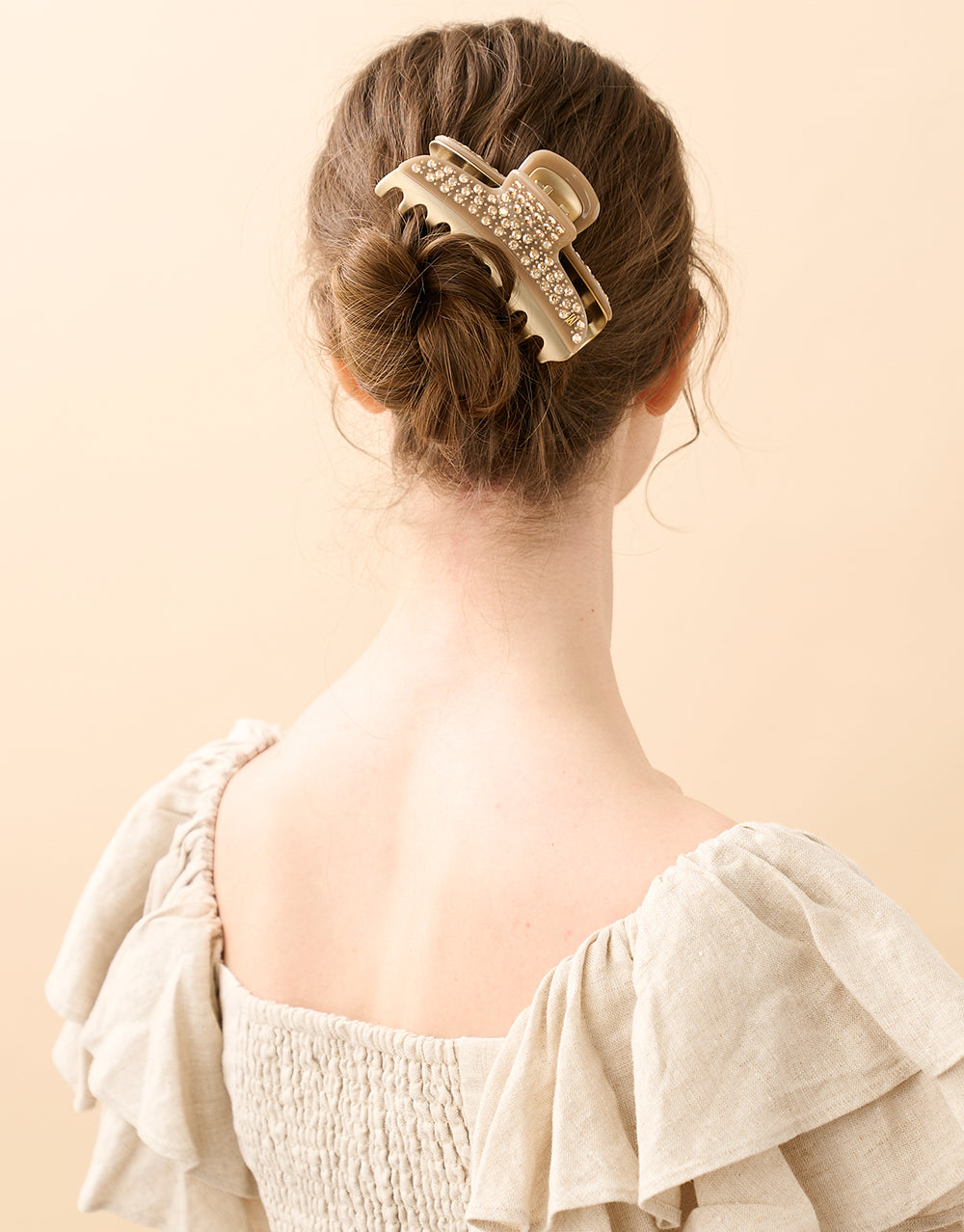 ALEXANDRE DE PARIS Swarovski Crystal Studded Jaw Hair Clip