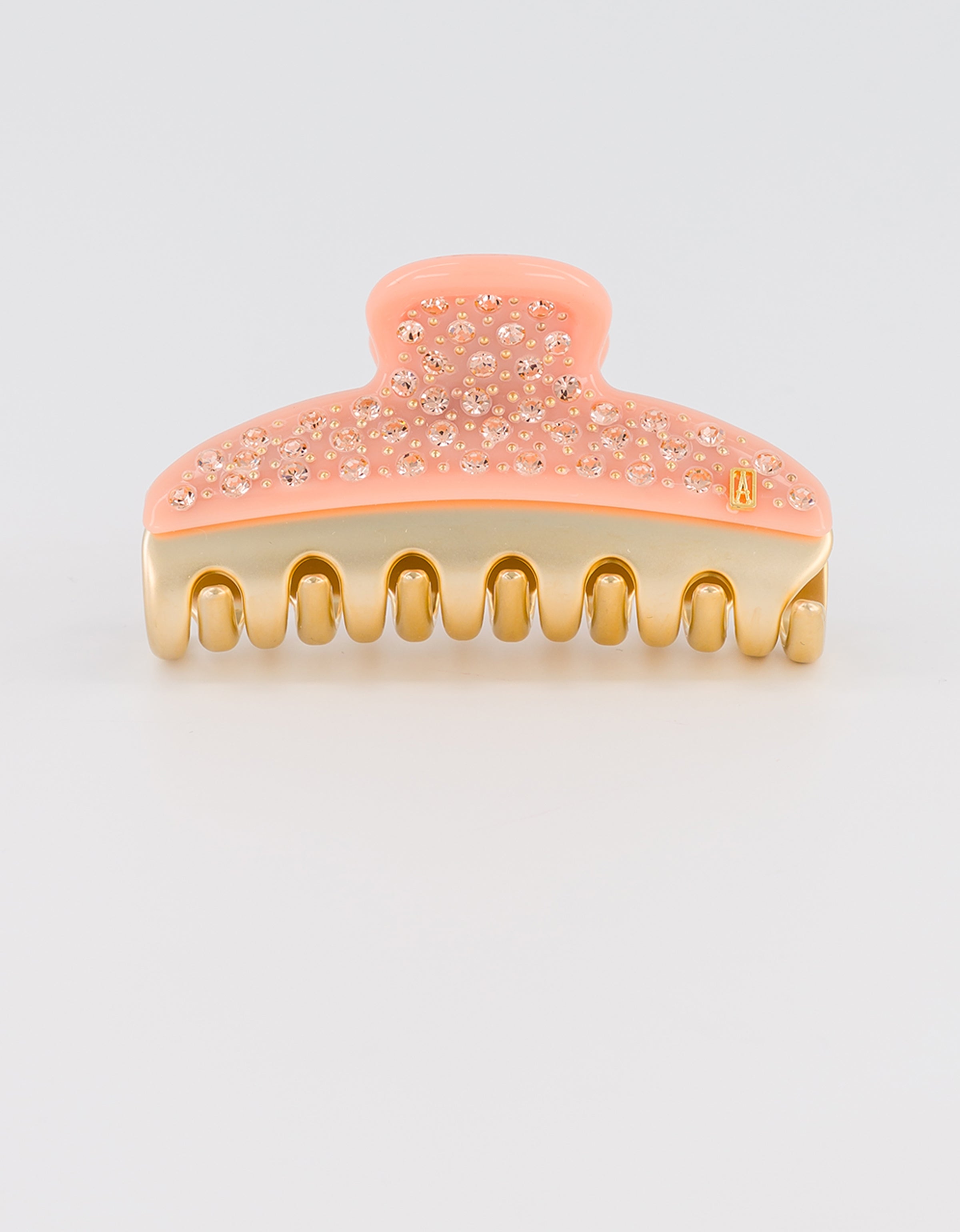 ALEXANDRE DE PARIS Vendome Pink Strass Hair Claw Clip