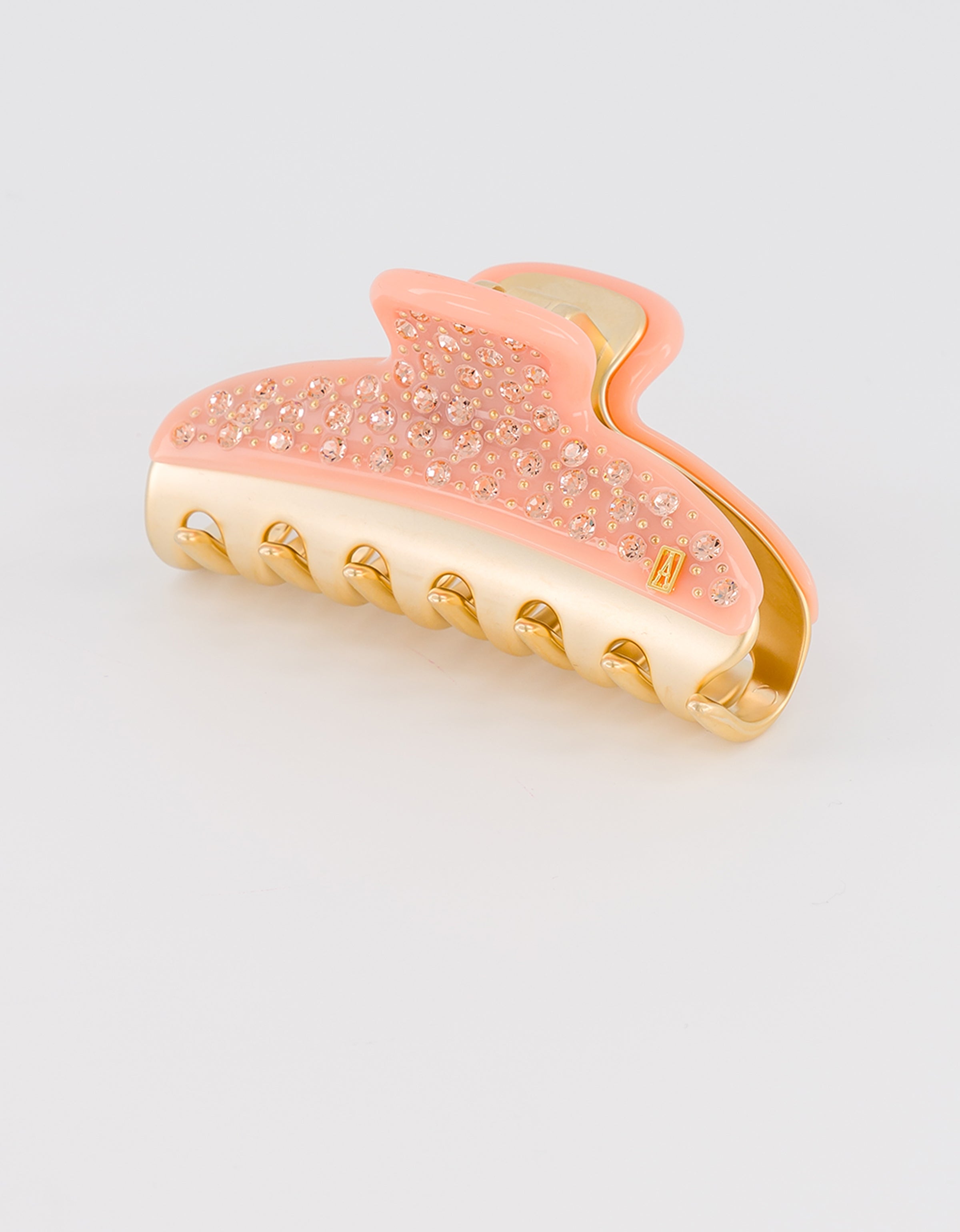 ALEXANDRE DE PARIS Vendome Pink Strass Hair Claw Clip