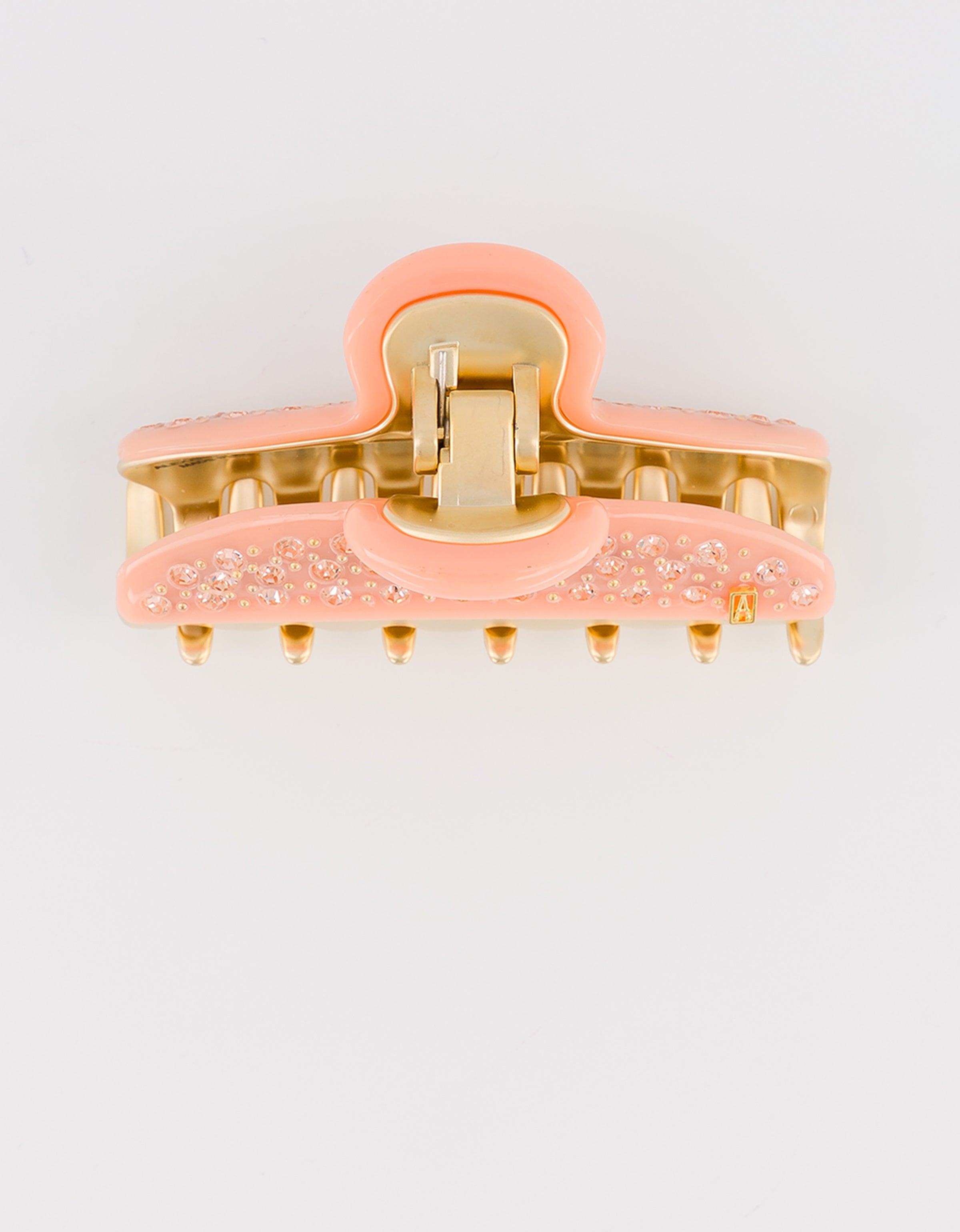 ALEXANDRE DE PARIS Vendome Pink Strass Hair Claw Clip