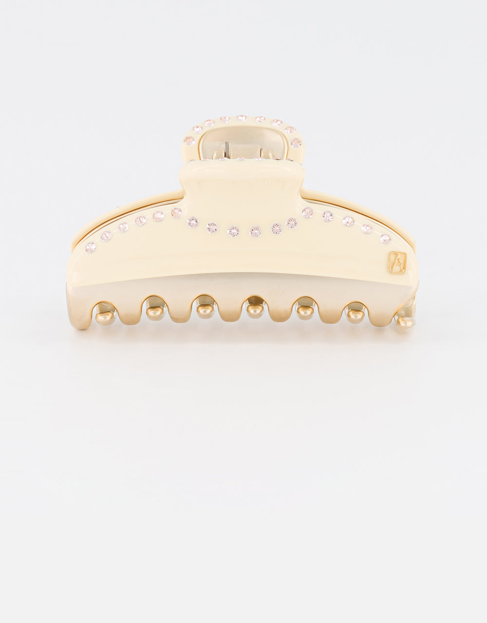 ALEXANDRE DE PARIS Vendome Double Raw Strass Medium Hair Clip