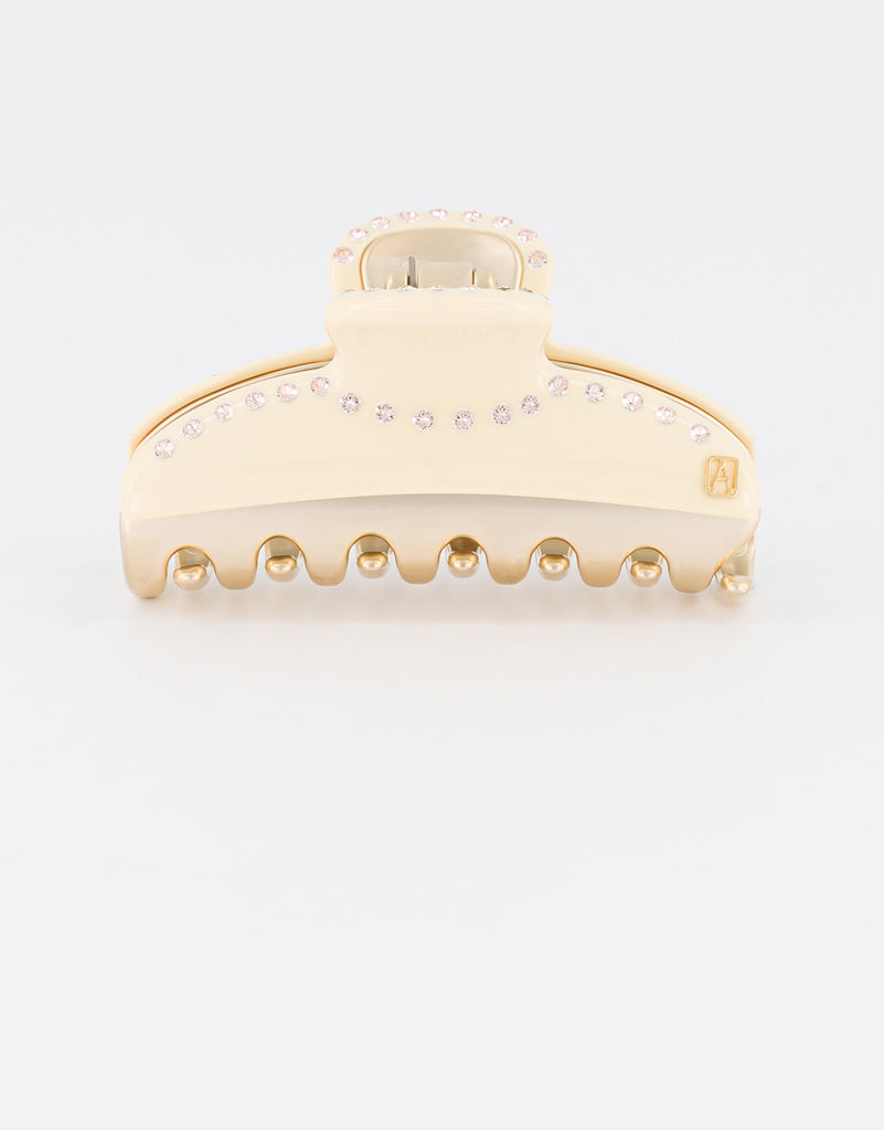 ALEXANDRE DE PARIS Vendome Double Raw Strass Medium Hair Clip