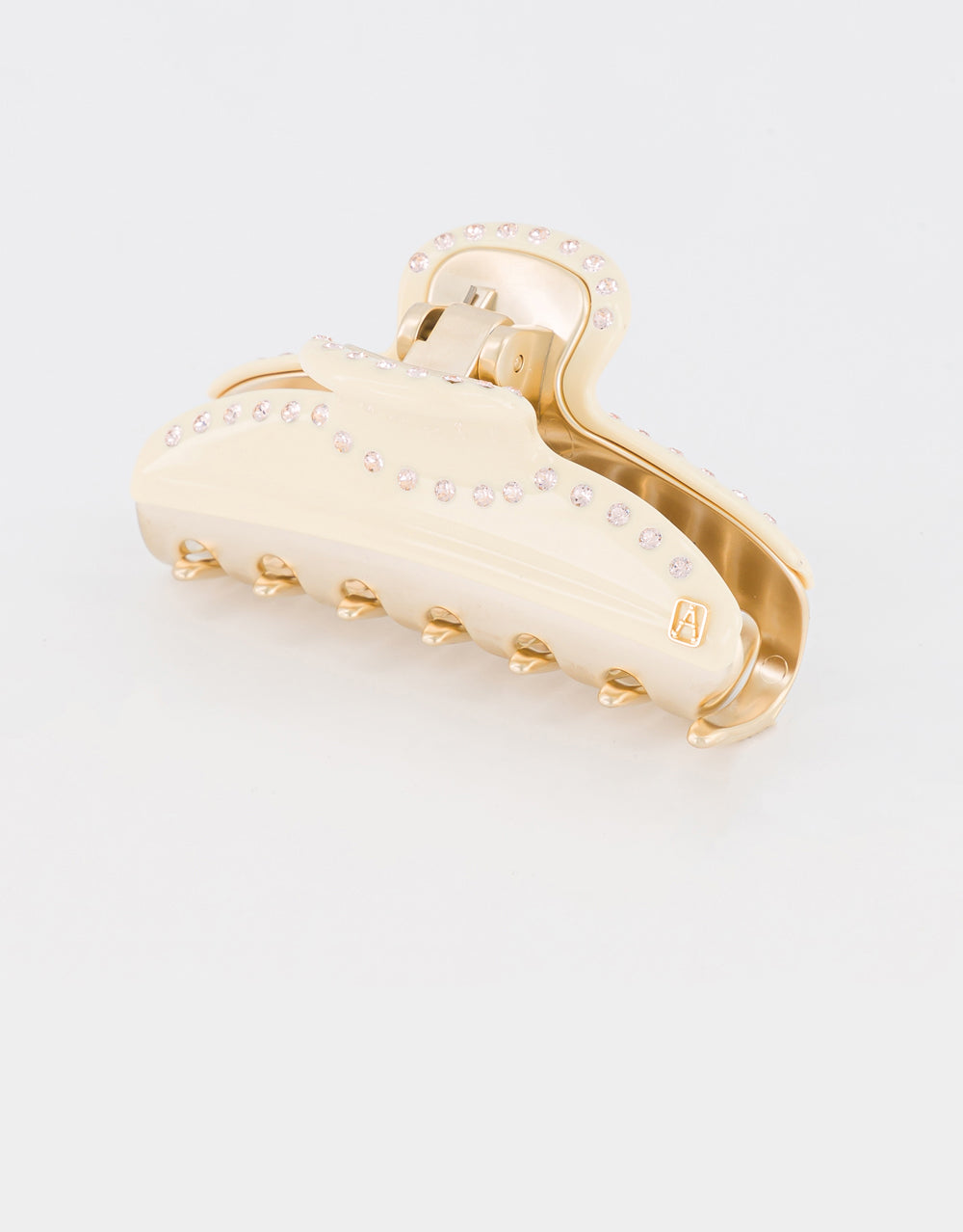ALEXANDRE DE PARIS Vendome Double Raw Strass Medium Hair Clip