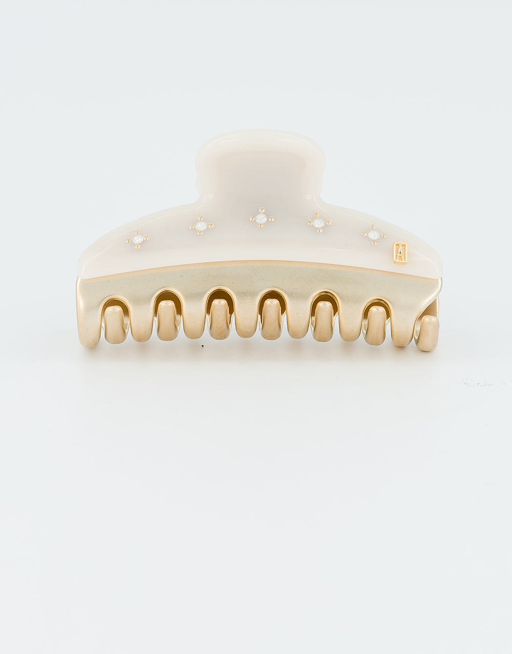 ALEXANDRE DE PARIS Vendome Ivory Strass Medium Hair Clip