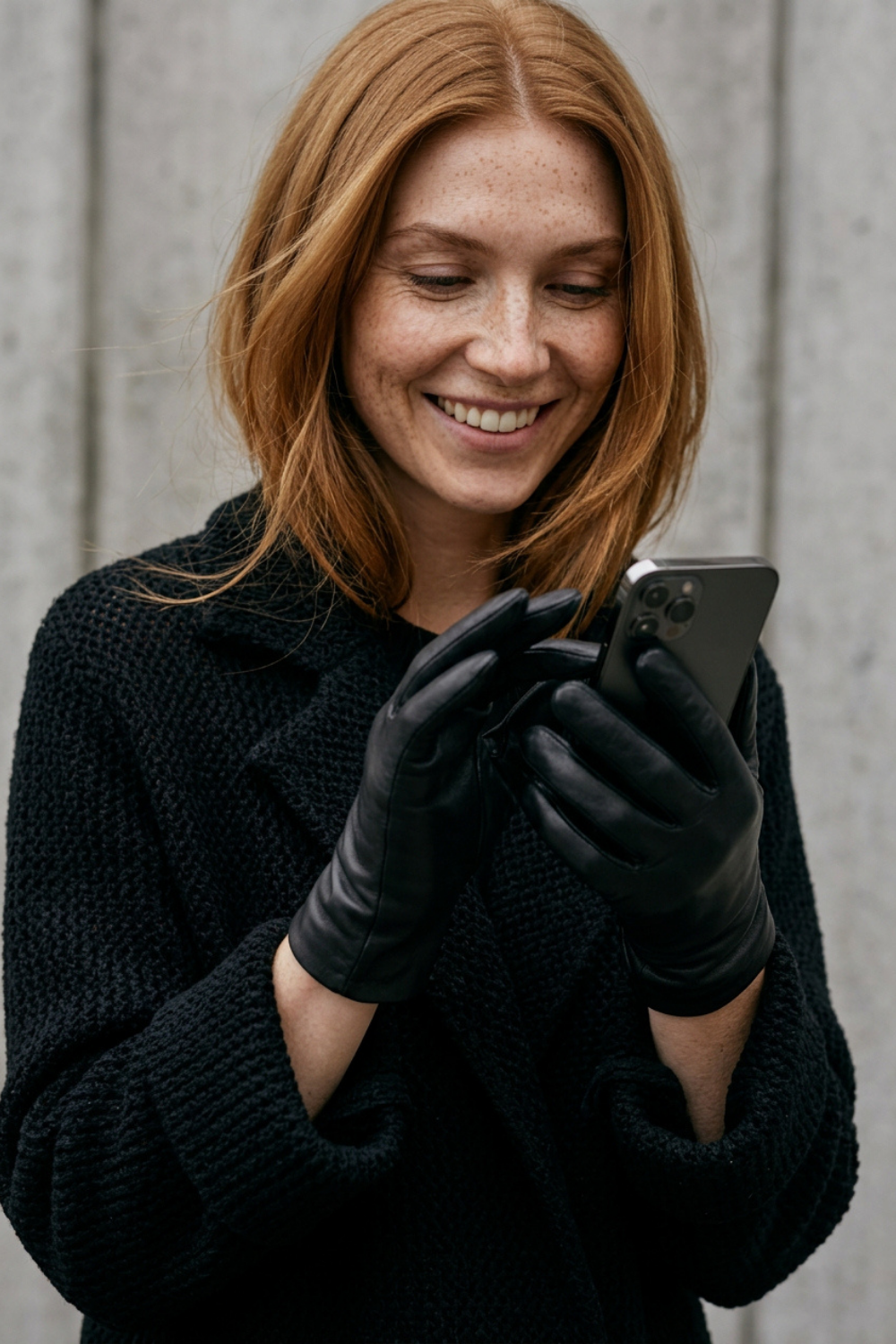 AGNELLE Kate Leather Gloves