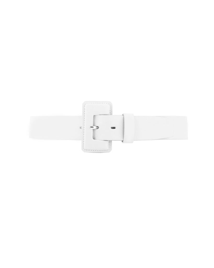 VAINCOURT La Petite Merveilleuse White leather belt