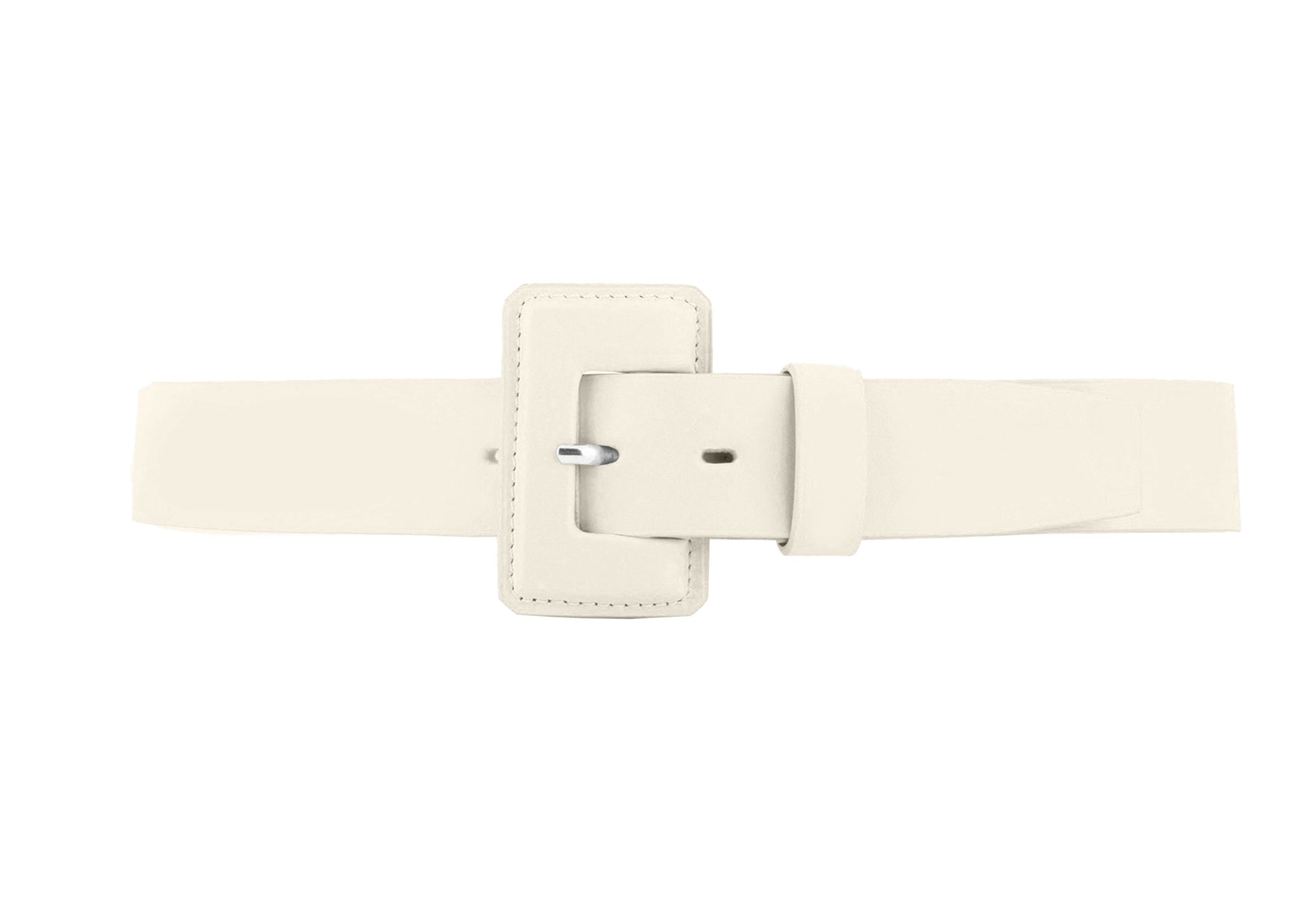 VAINCOURT La Petite Merveilleuse White leather belt