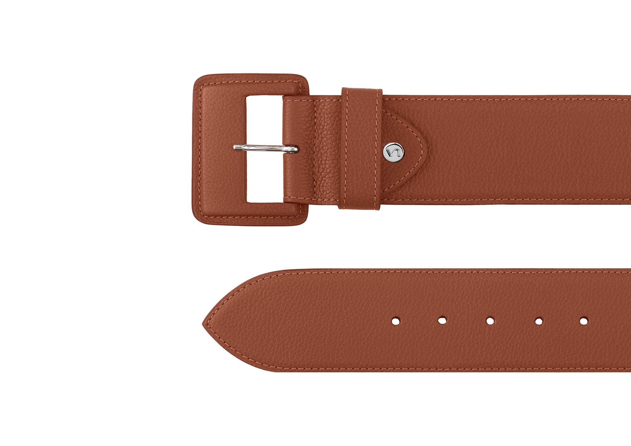 VAINCOURT La Merveilleuse Leather Buckle Belt