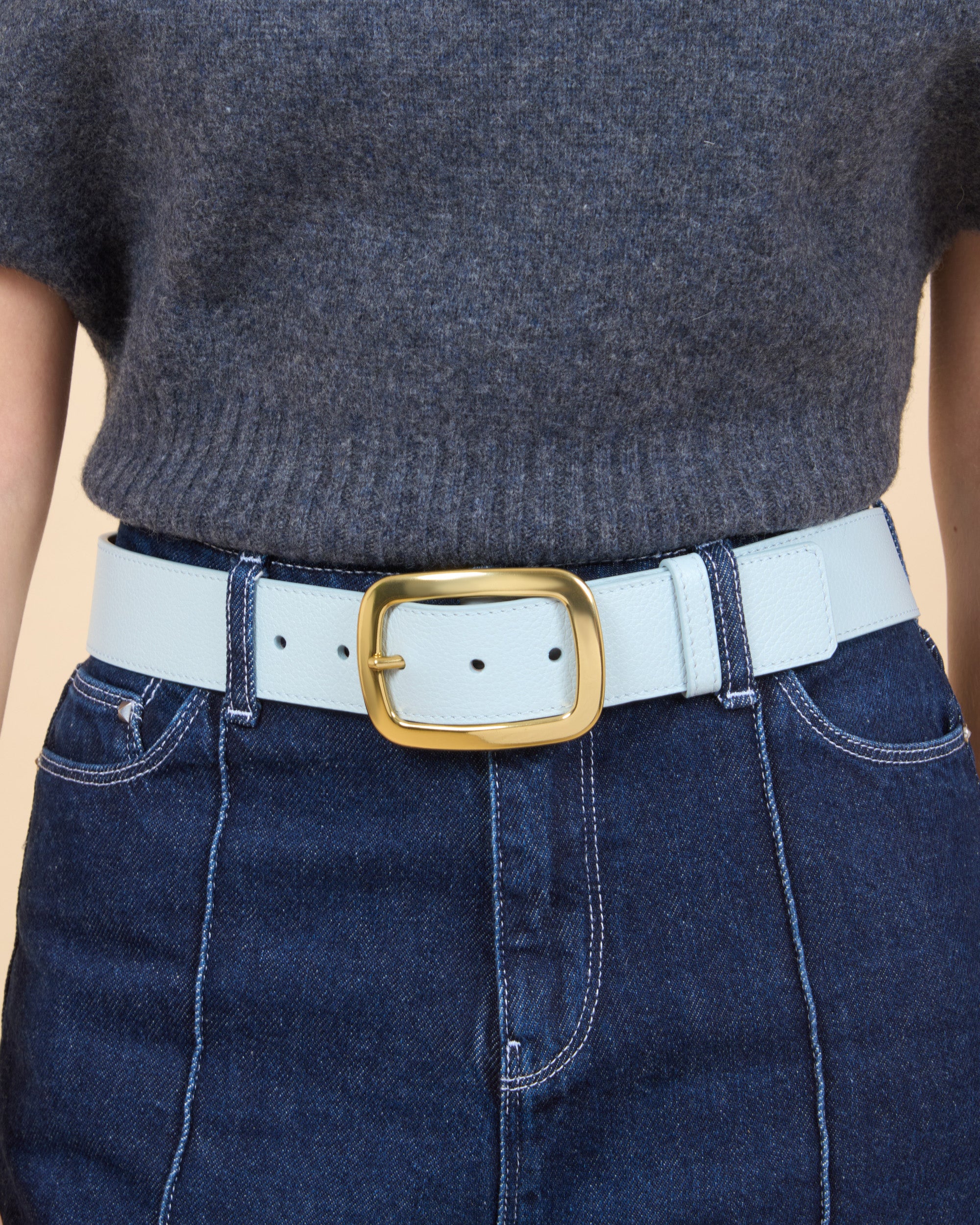 VAINCOURT La Captivante Leather Belt