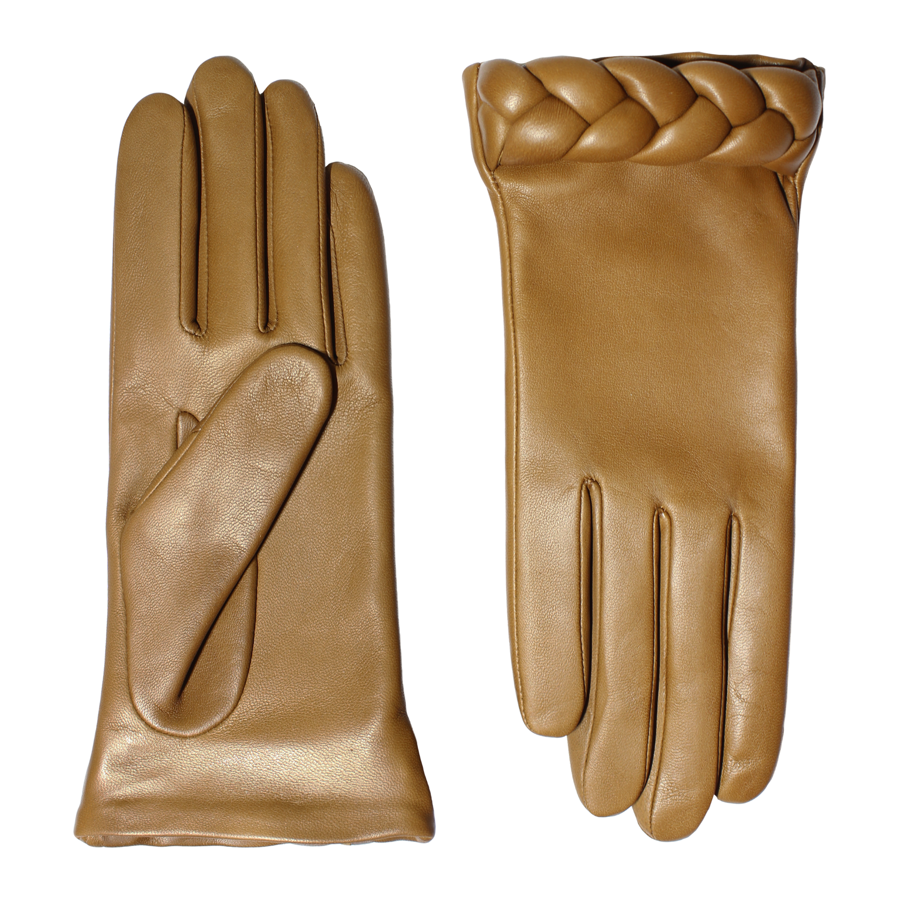 Agnelle Women's New Edith Lambskin Glove Lined - Natural