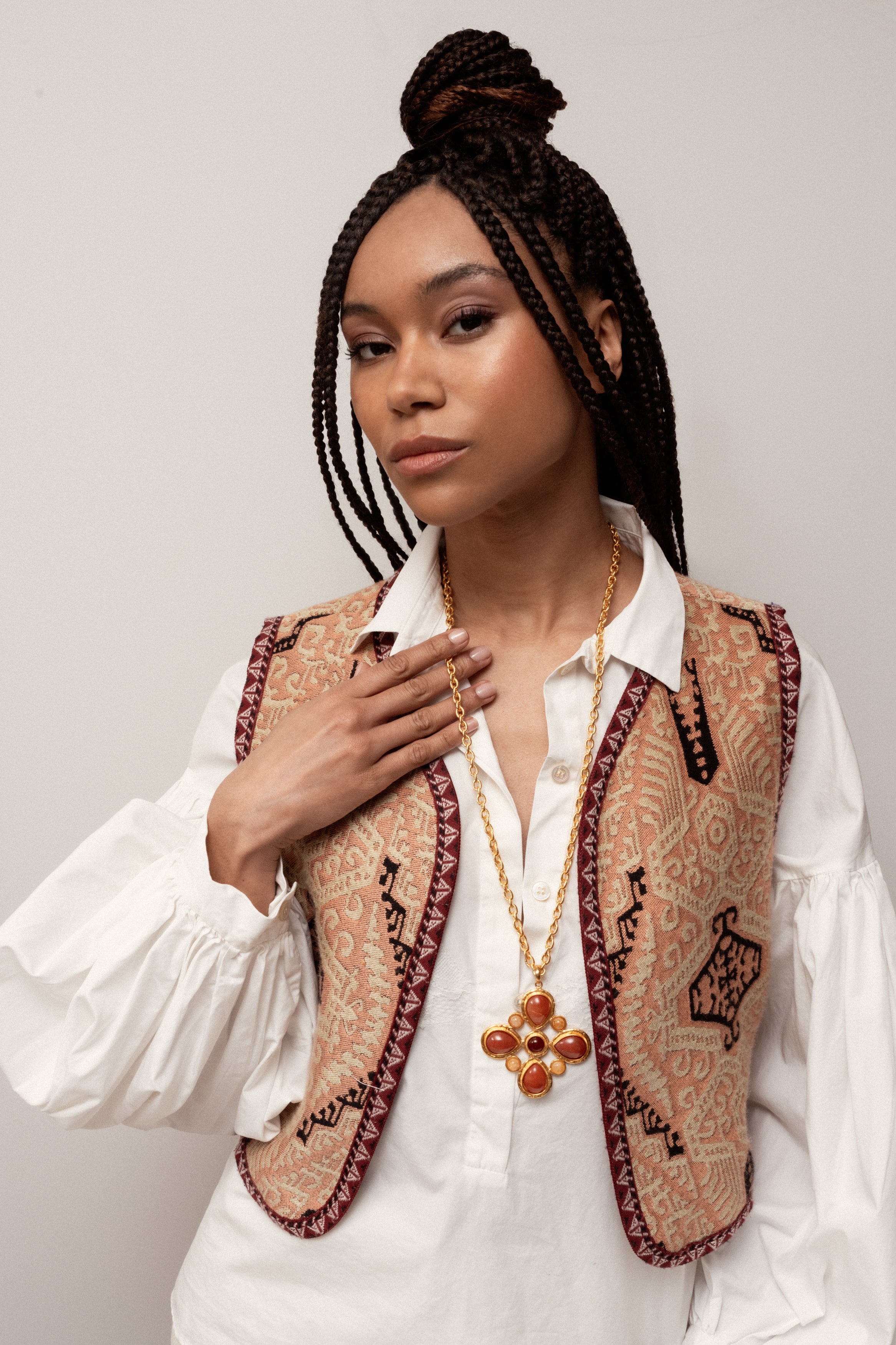 SYLVIA TOLEDANO Armor Golden Jasper Pendant