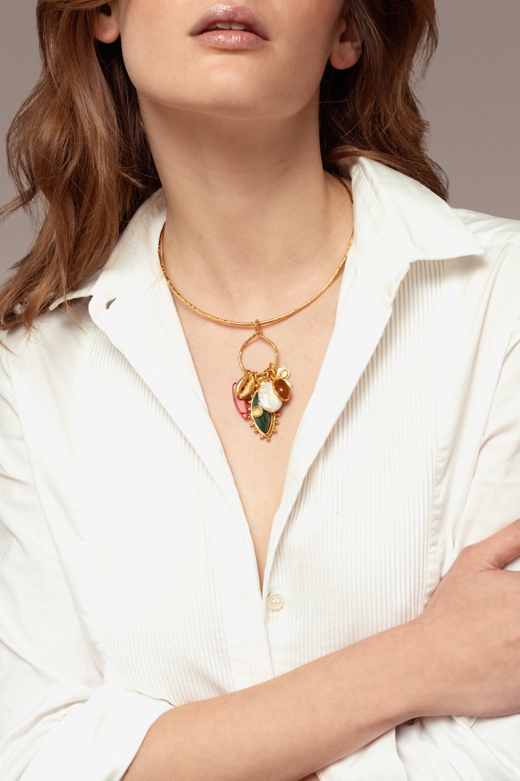 SYLVIA TOLEDANO Grigri Choker Charms Necklace