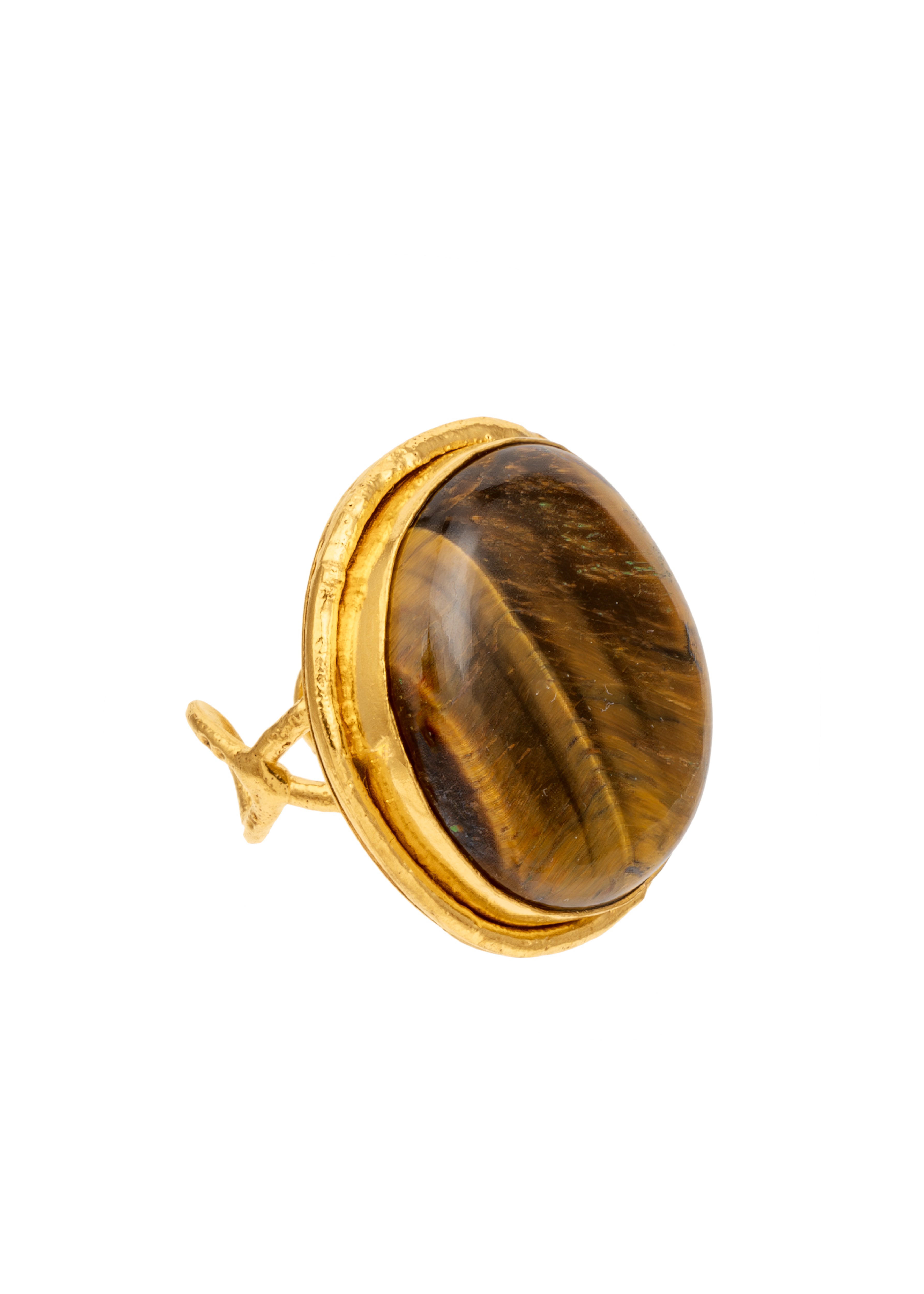 SYLVIA TOLEDANO Macaron Tiger Eye ring