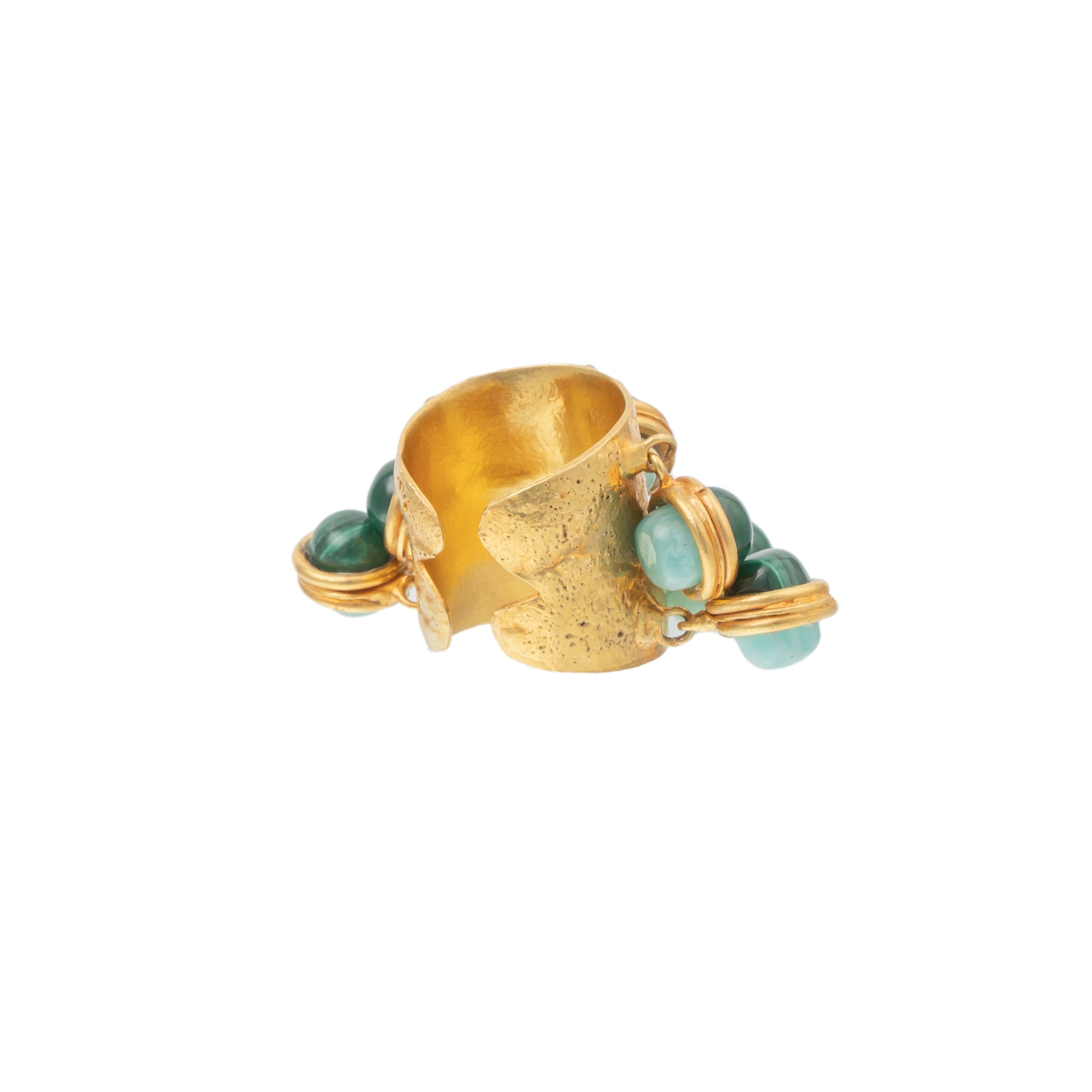 SYLVIA TOLEDANO Candies Ring with Malachite-Amazonite