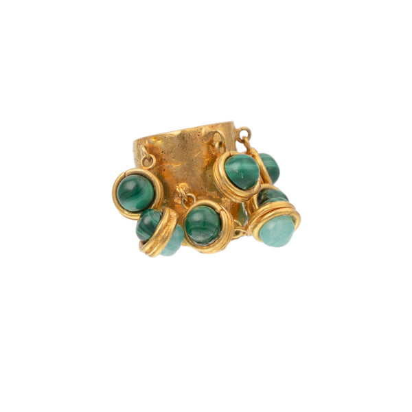 SYLVIA TOLEDANO Candies Ring with Malachite-Amazonite