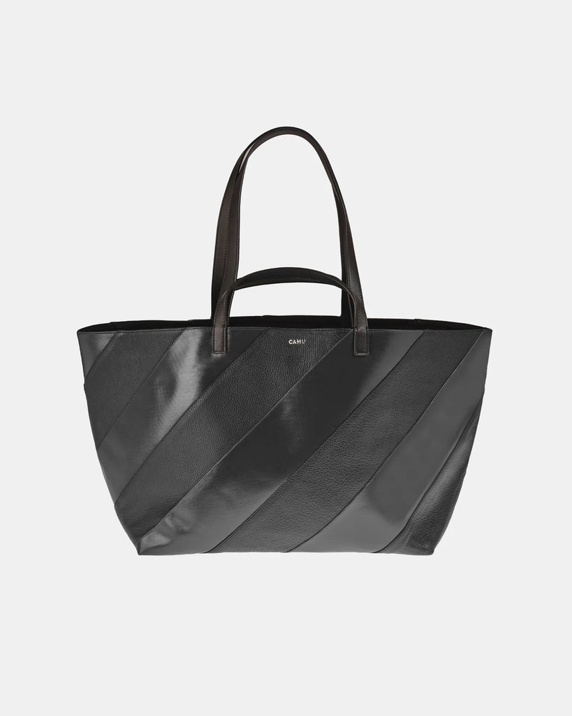CAHU Le Pratique Stripped Medium Tote Bag
