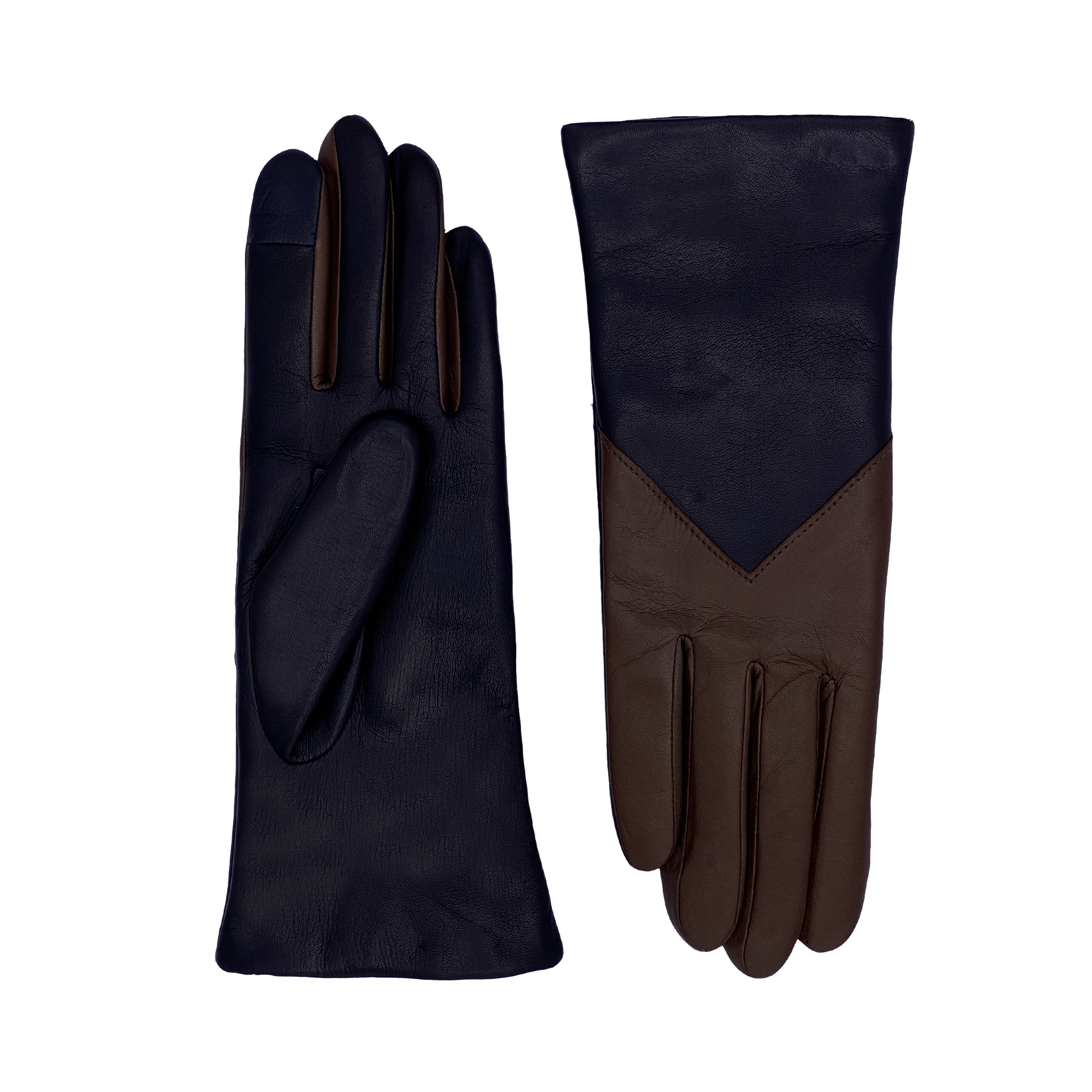 AGNELLE Lambskin Glove in Two Colors and Lined with Cashmere