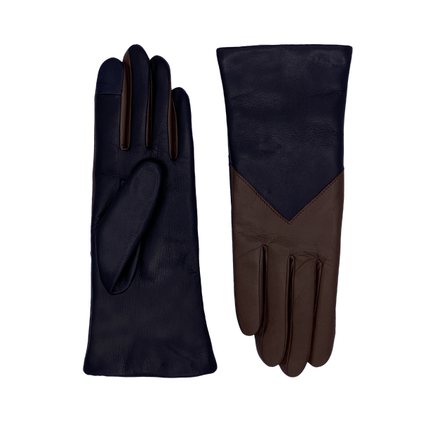 AGNELLE Lambskin Glove in Two Colors and Lined with Cashmere