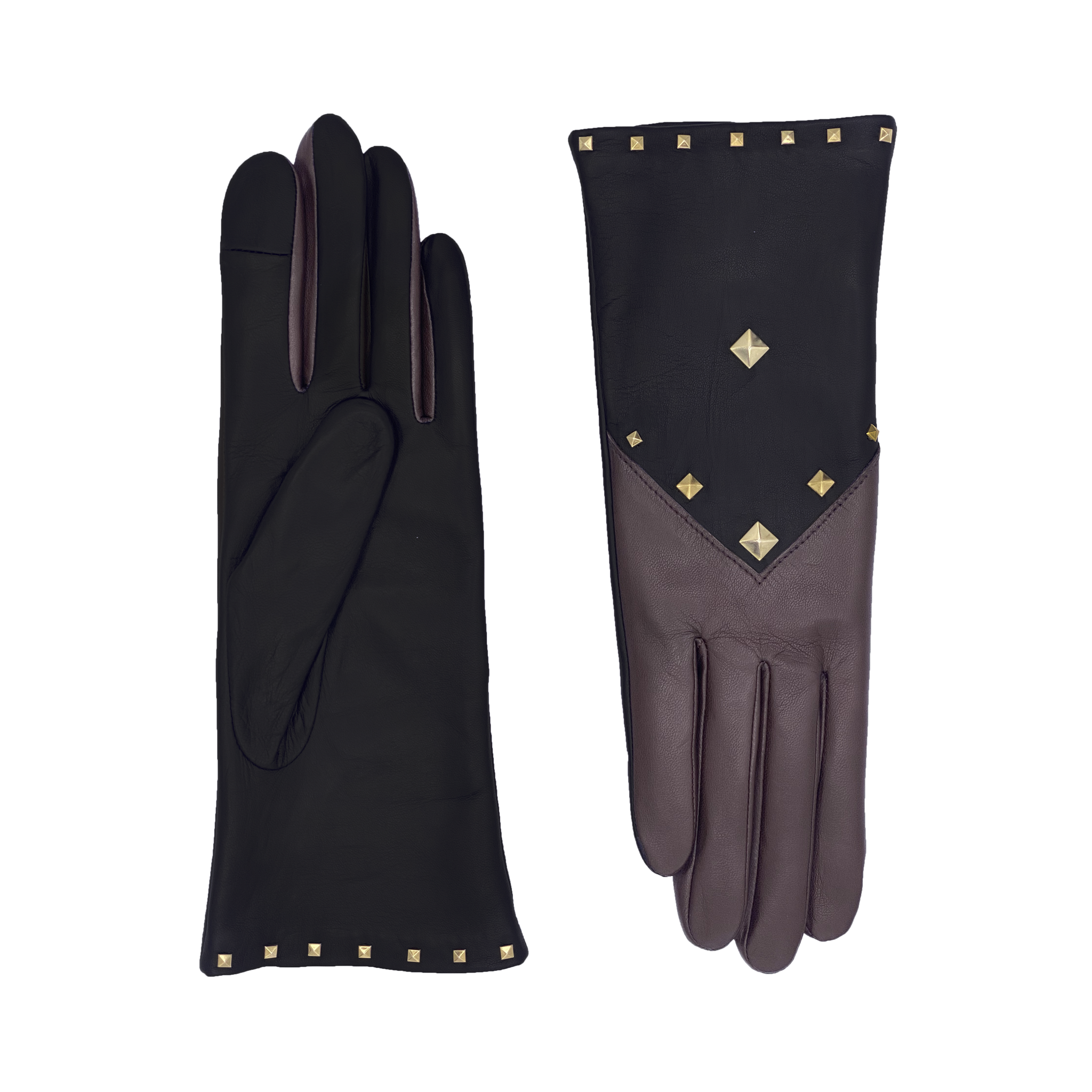 AGNELLE Severine leather gloves