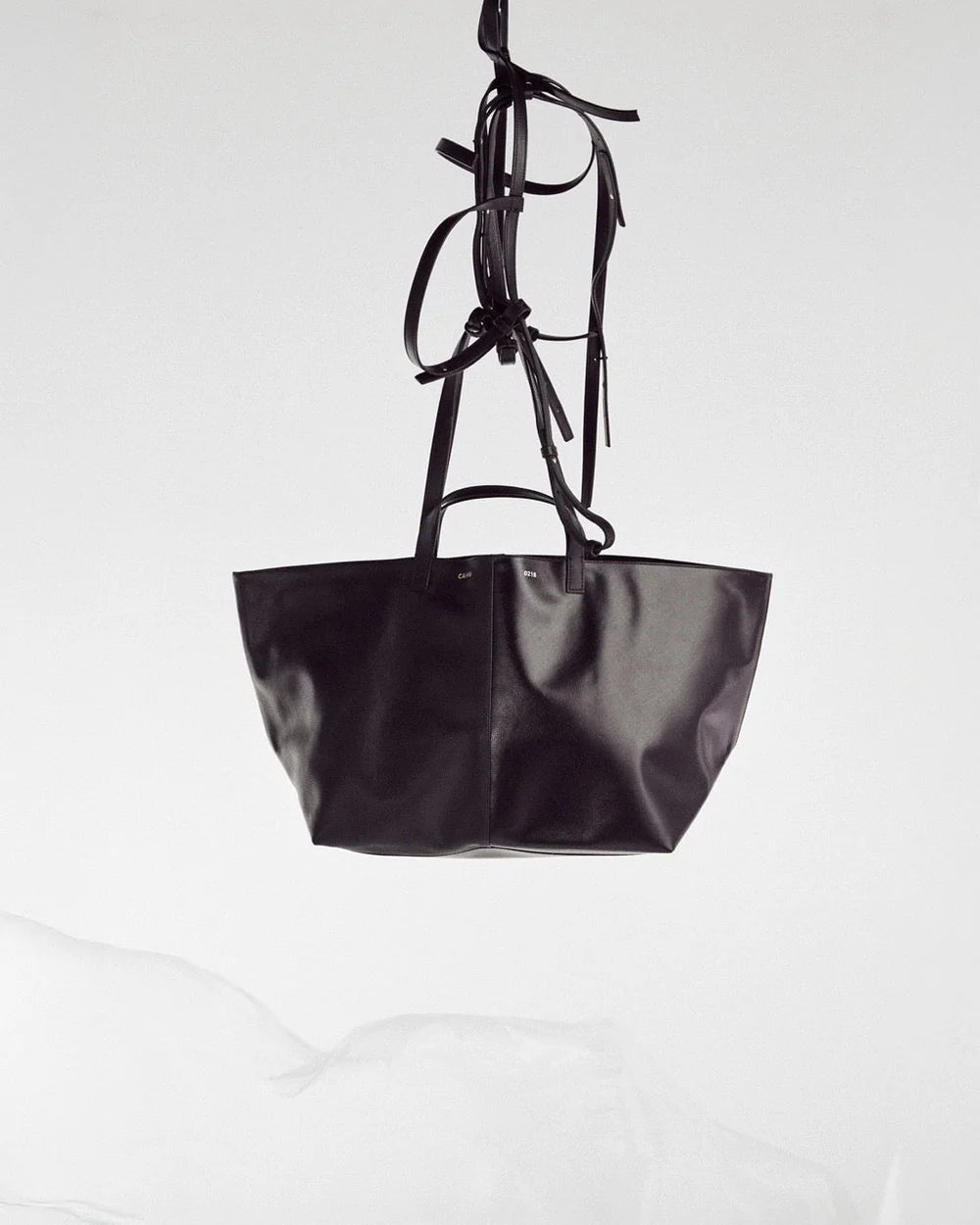 Cahu-Paris Pratique Bimatiere Leather Tote Bag Medium