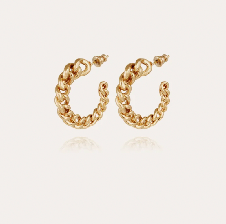 GAS BIJOUX Bronxy hoop earrings gold