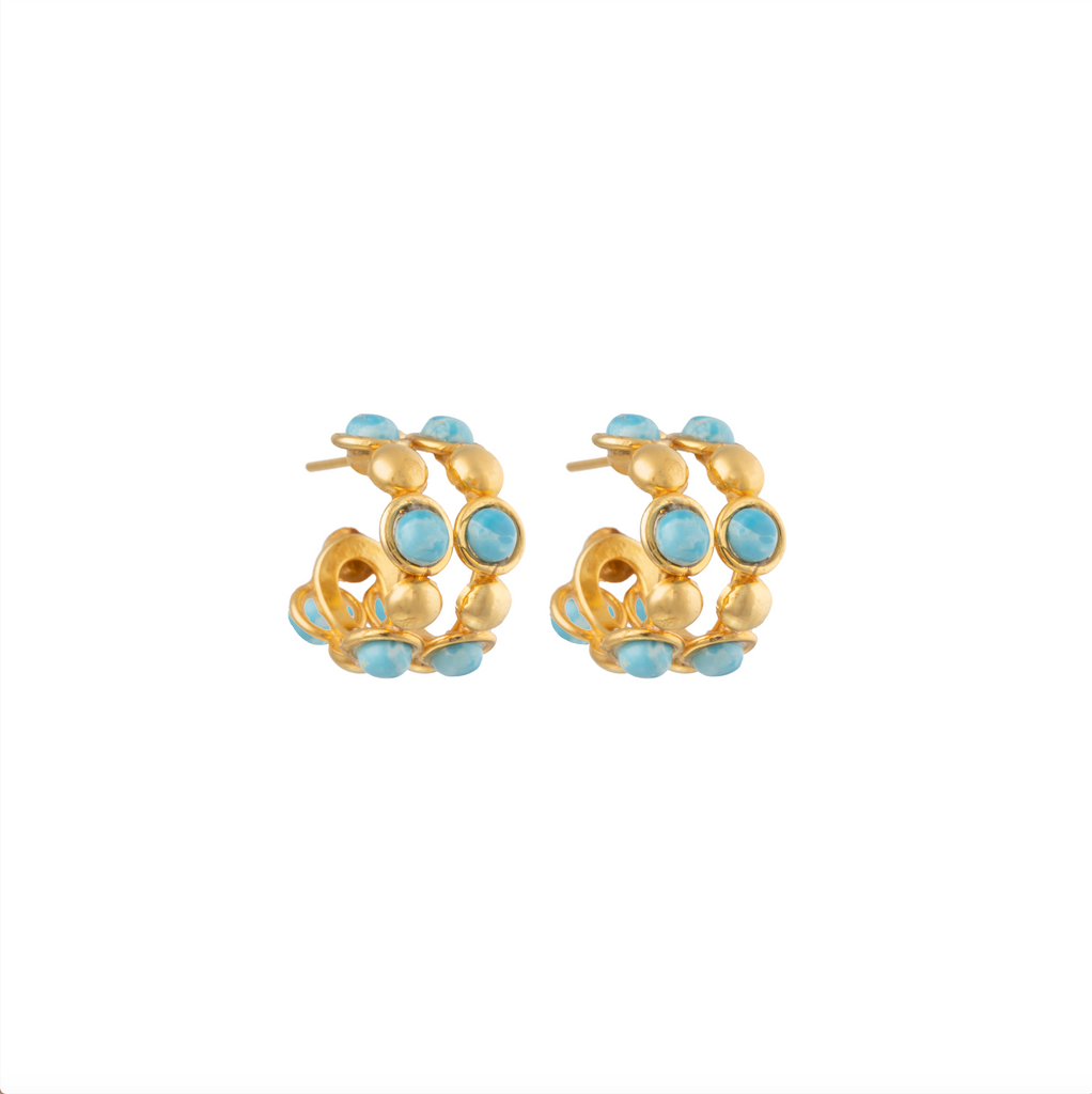 SYLVIA TOLEDANO mini double creole hoops