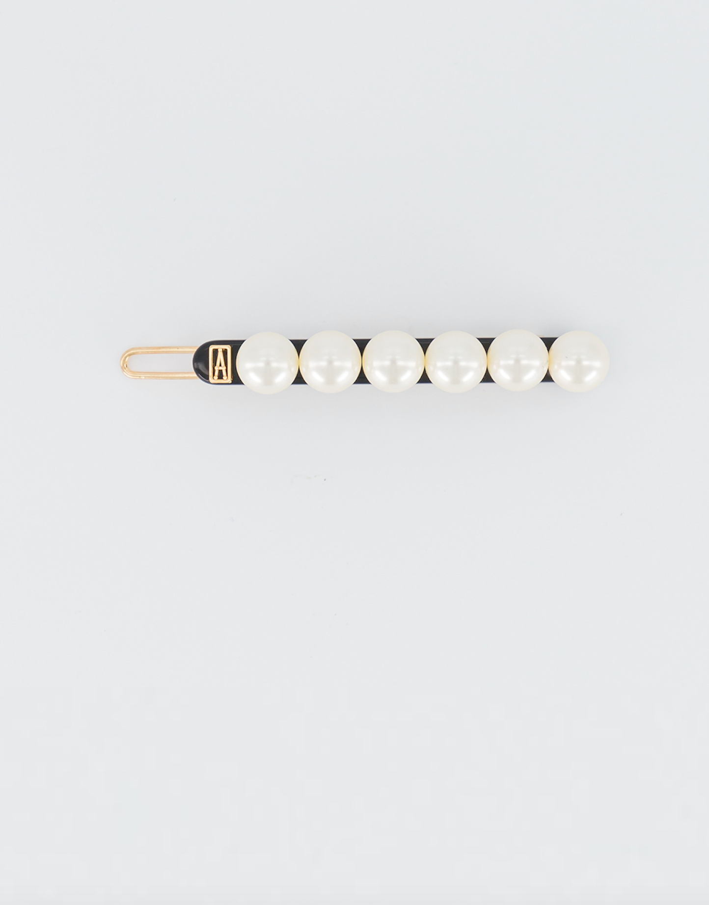 ALEXANDRE DE PARIS acetate and pearl side barette