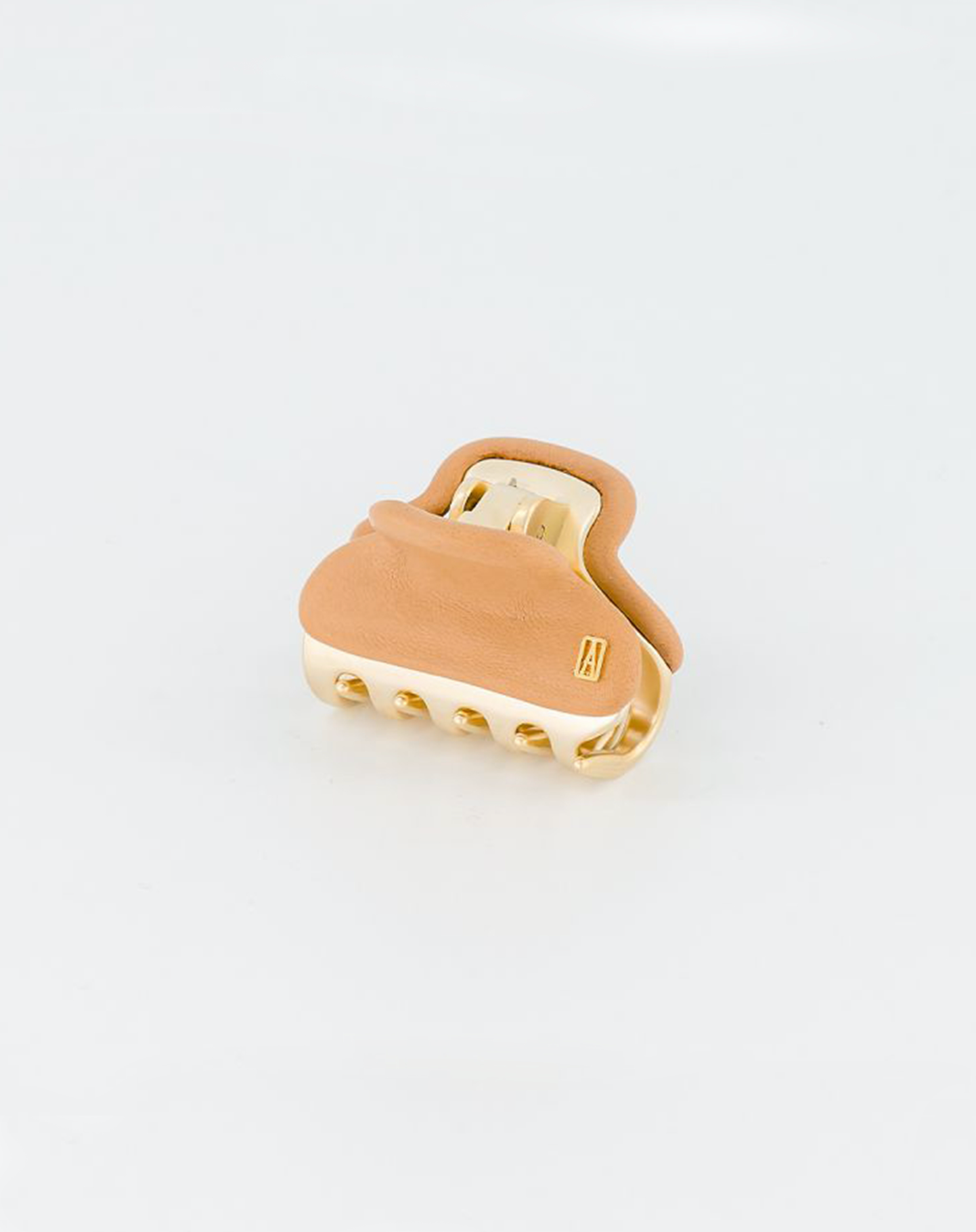 ALEXANDRE DE PARIS leather small Jaw Hair Clip