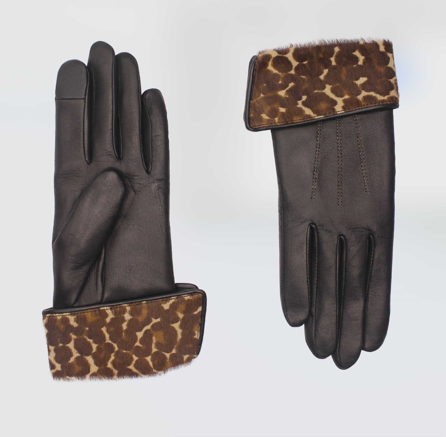 AGNELLE Fanny Calf leather gloves