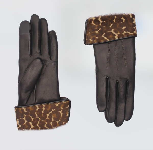 AGNELLE Fanny Calf leather gloves