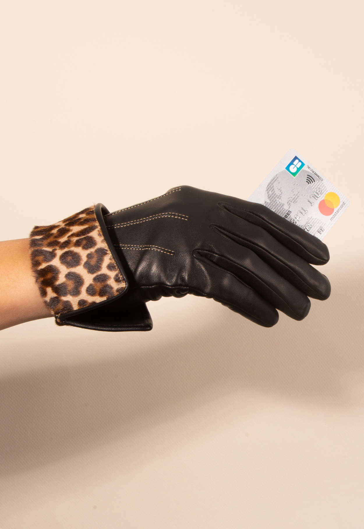 agnelle handschuhe Agnelle Fanny Contrast Cuff Gloves