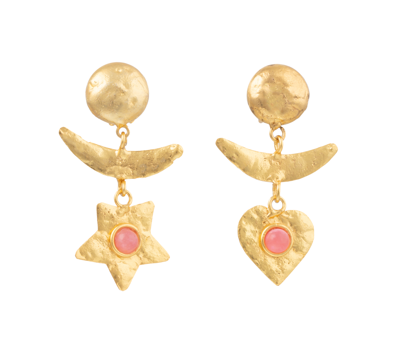 SYLVIA TOLEDANO Sol y Luna gold earrings